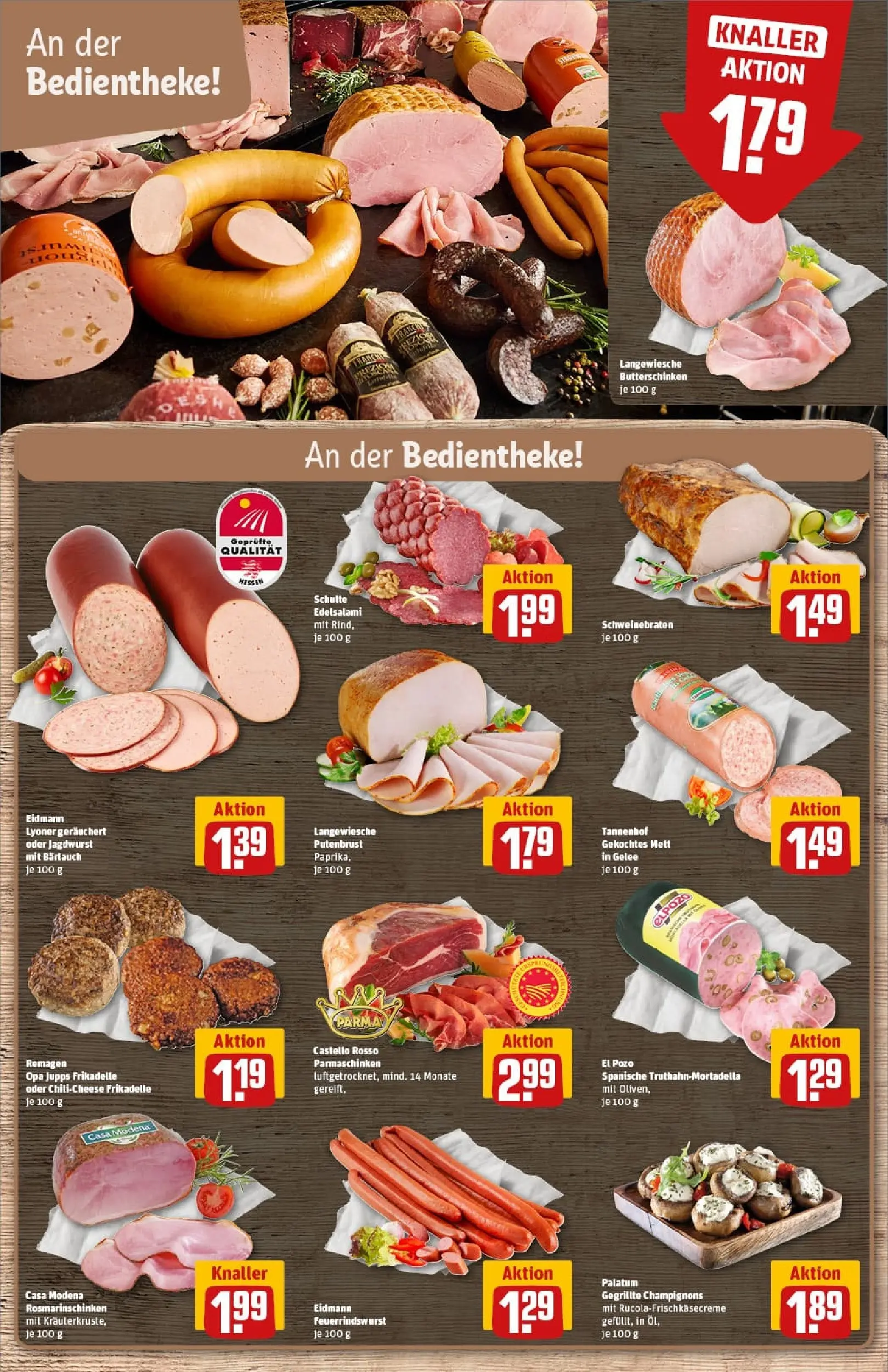 REWE Prospekt ab 19.10.2025 zum Blättern » Angebote | Seite: 12 | Produkte: Öl, Champignons, Paprika, Salami