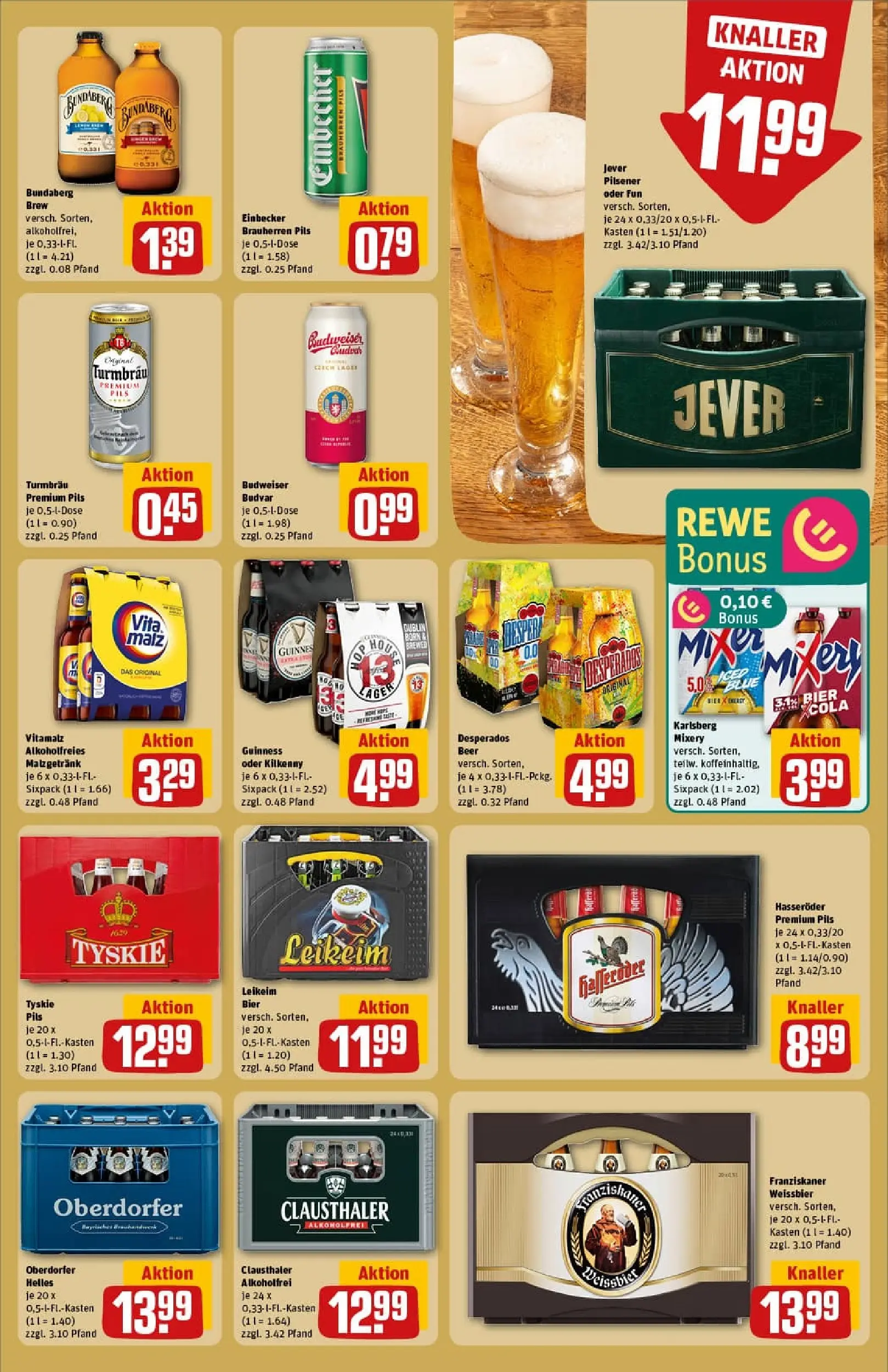 REWE Prospekt ab 19.10.2025 zum Blättern » Angebote | Seite: 21 | Produkte: Mixer, Pils, Jever, Desperados