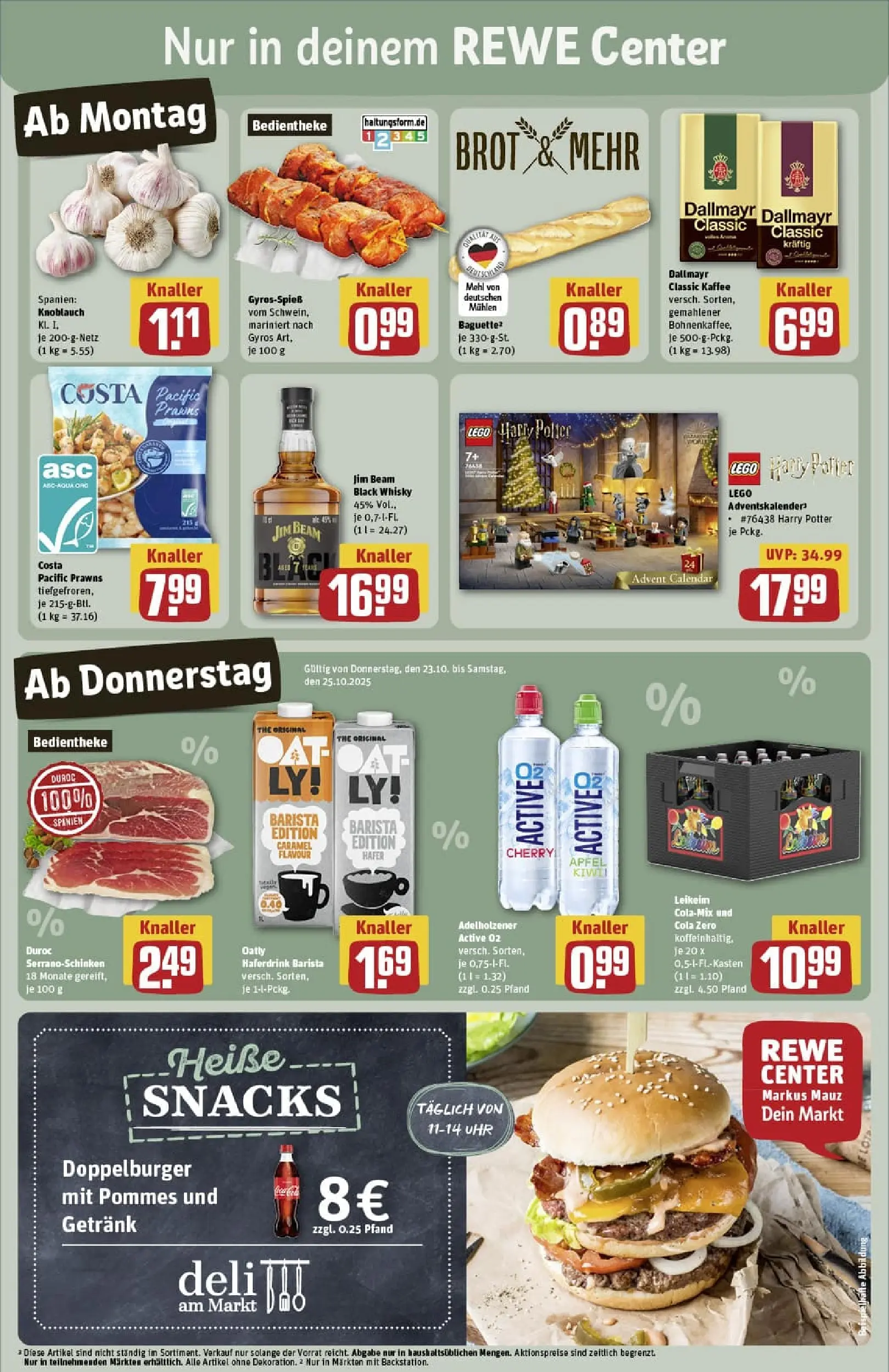 REWE Prospekt ab 19.10.2025 zum Blättern » Angebote | Seite: 5 | Produkte: Whisky, Jim beam, Kaffee, Brot