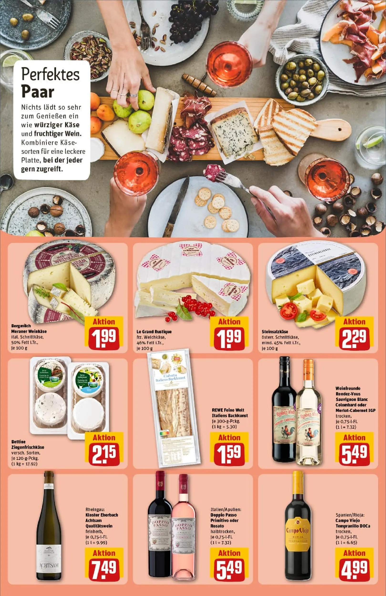 REWE Prospekt ab 19.10.2025 zum Blättern » Angebote | Seite: 16 | Produkte: Käse, Doppio passo primitivo, Doppio Passo