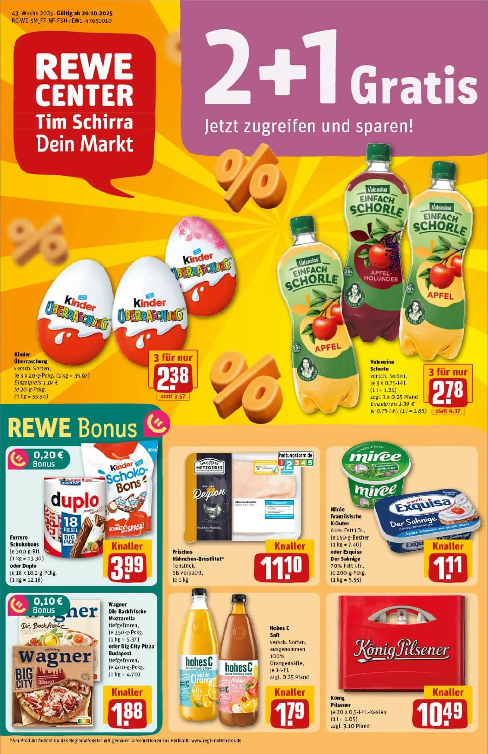 REWE Prospekt ab 19.10.2025 zum Blättern » Angebote | Seite: 1