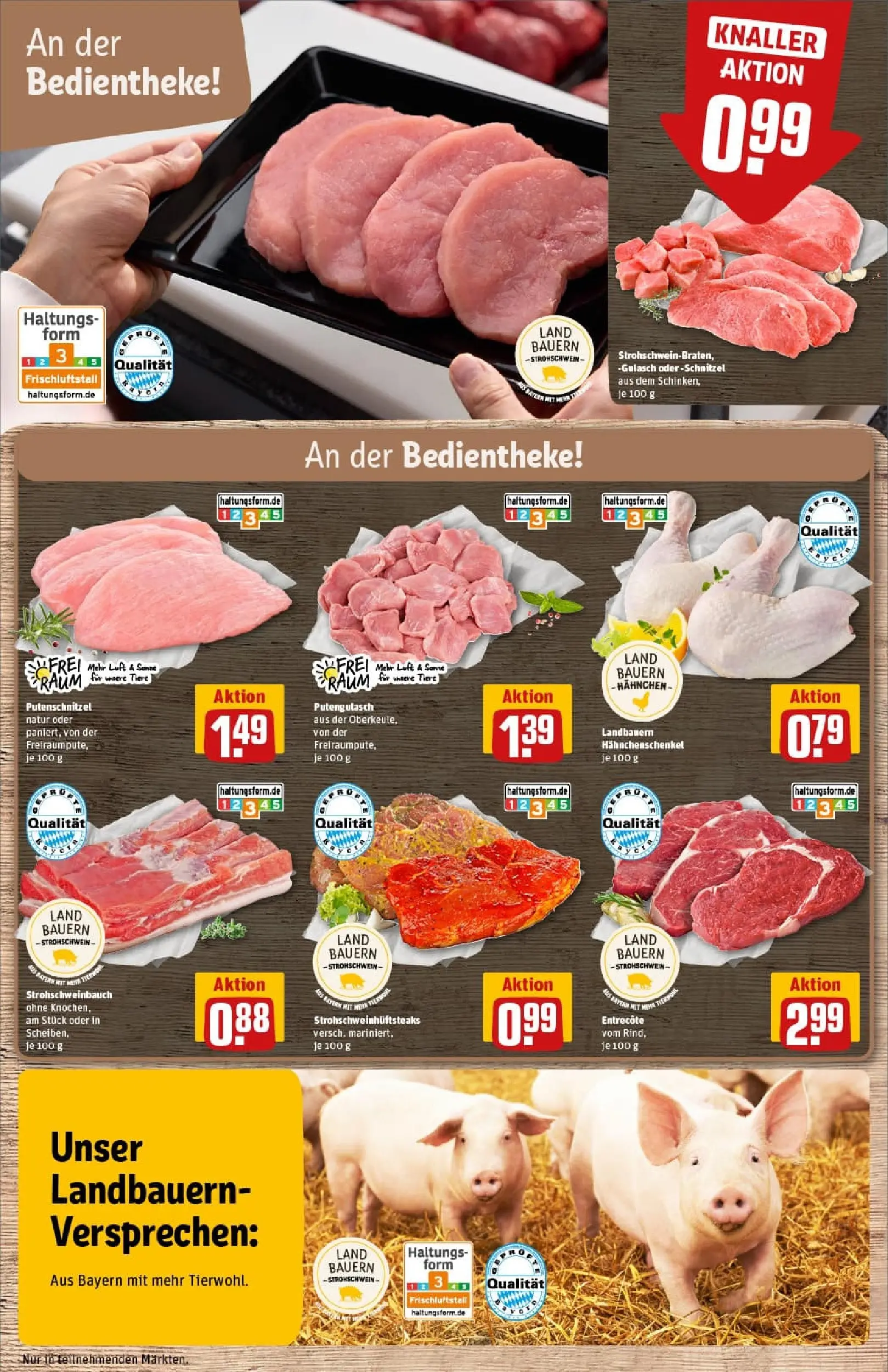 REWE Prospekt ab 19.10.2025 zum Blättern » Angebote | Seite: 12 | Produkte: Hahnchenschenkel, Schnitzel, Gulasch, Putenschnitzel