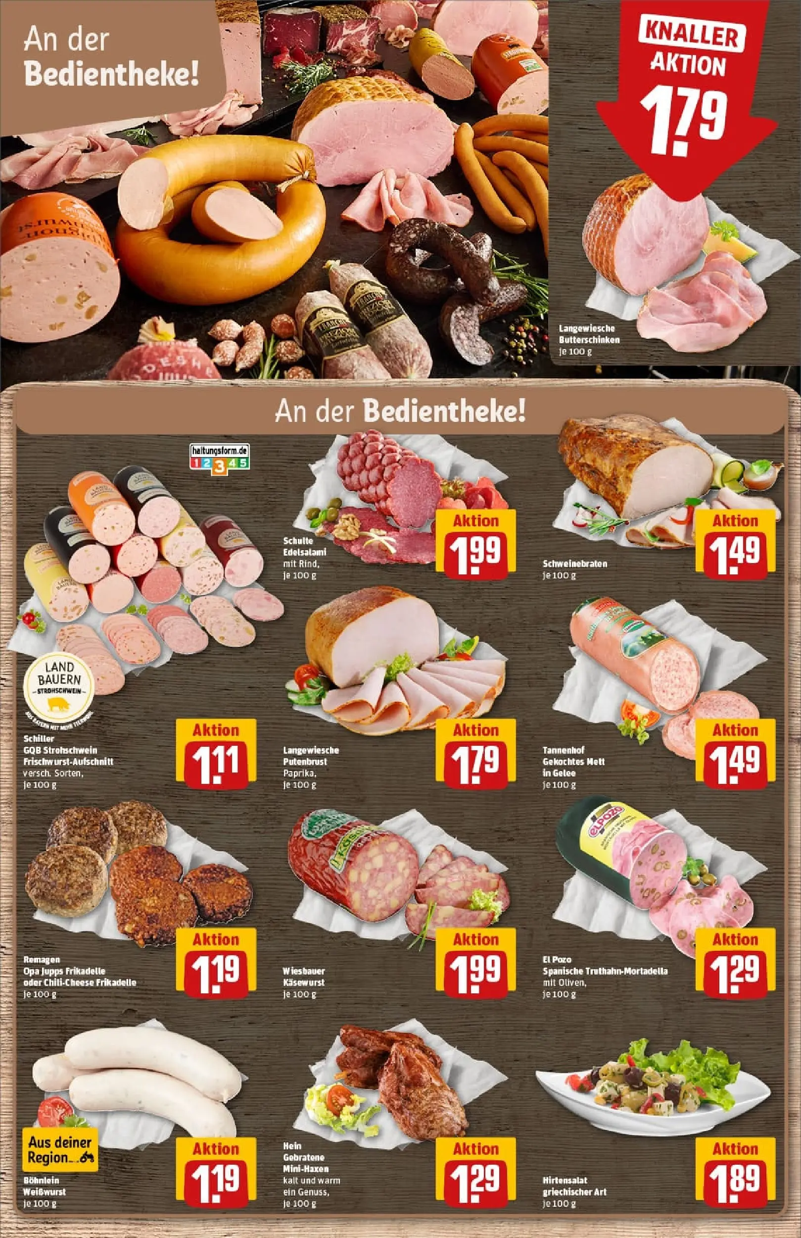 REWE Prospekt ab 19.10.2025 zum Blättern » Angebote | Seite: 14 | Produkte: Weißwurst, Paprika, Salami
