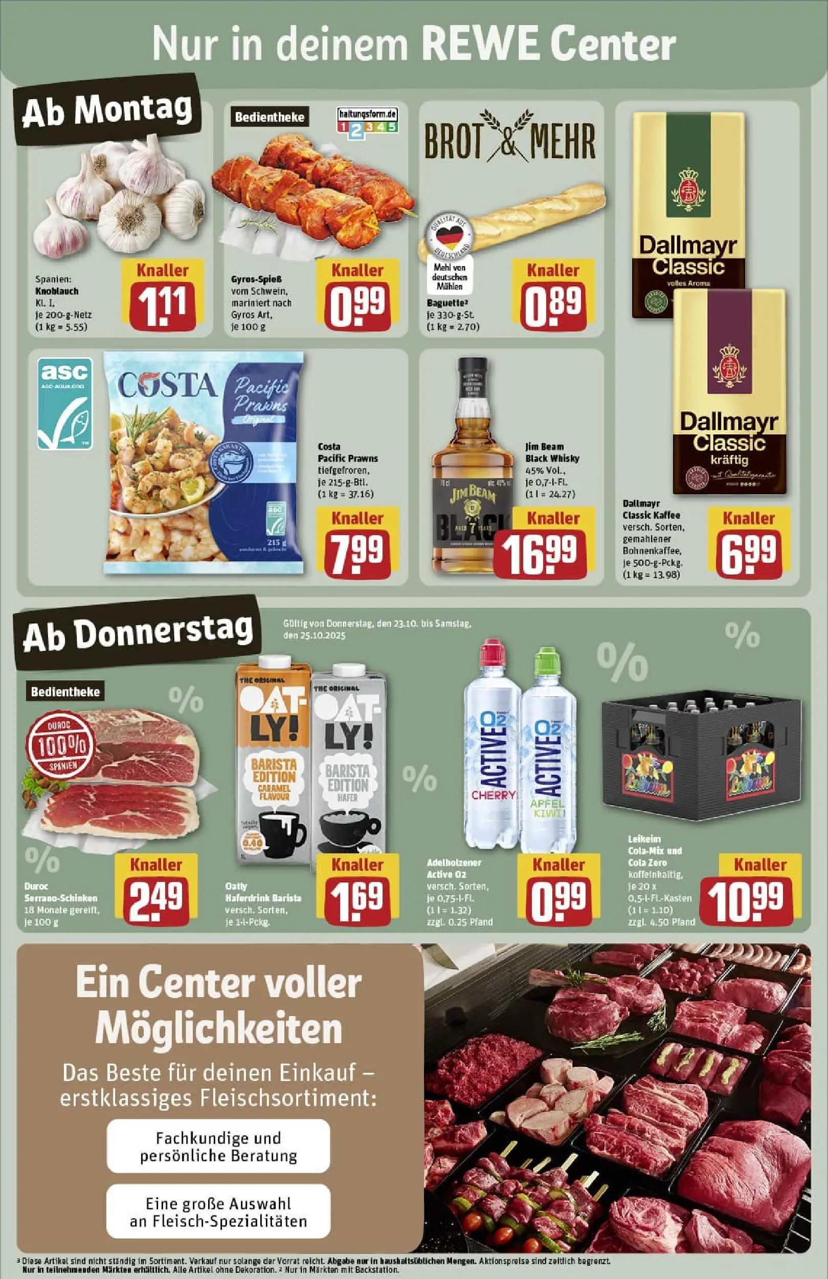 REWE Prospekt ab 19.10.2025 zum Blättern » Angebote | Seite: 5 | Produkte: Äpfel, Haferdrink, Gyros, Brot