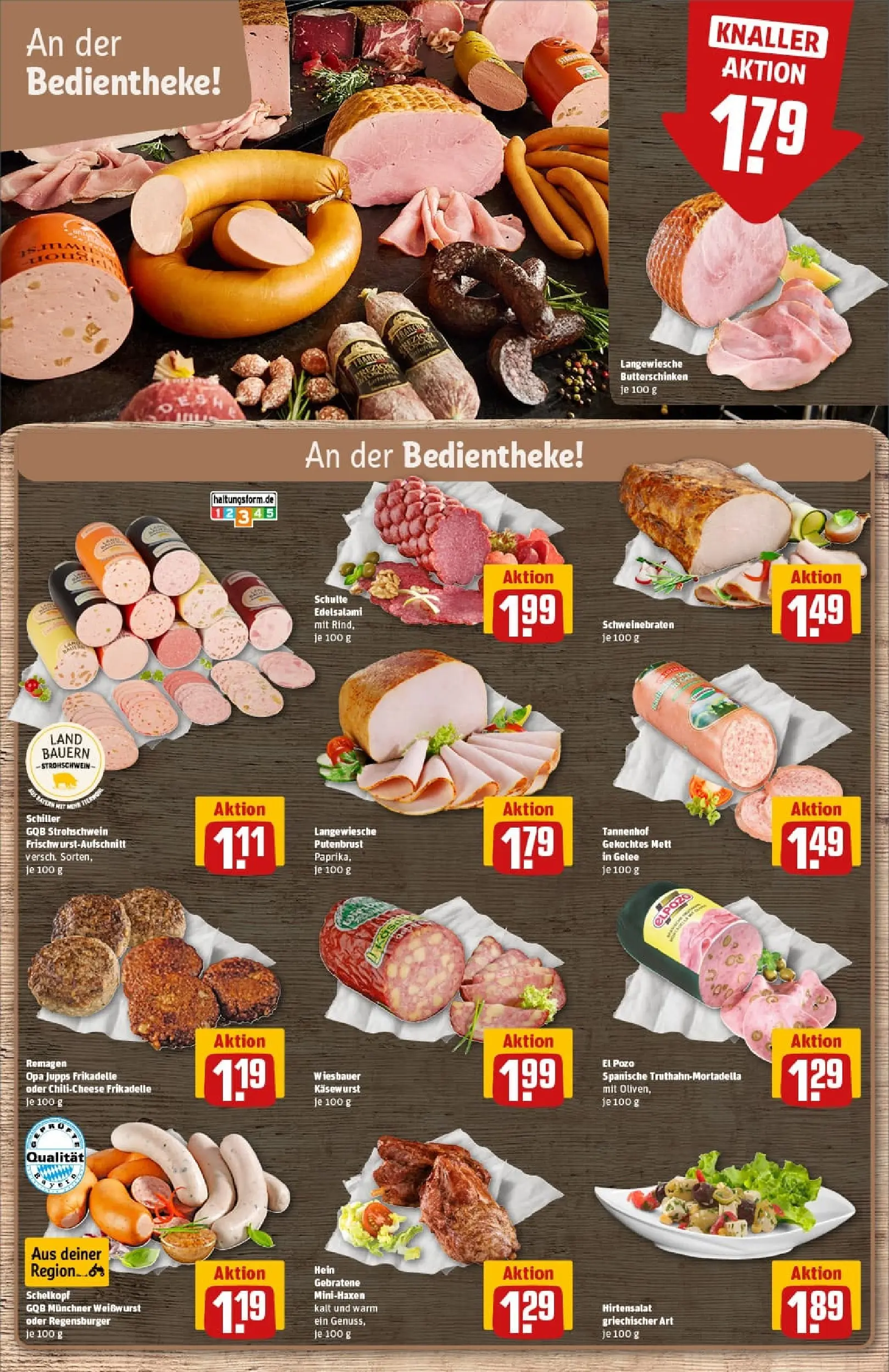 REWE Prospekt ab 19.10.2025 zum Blättern » Angebote | Seite: 14 | Produkte: Weißwurst, Paprika, Salami