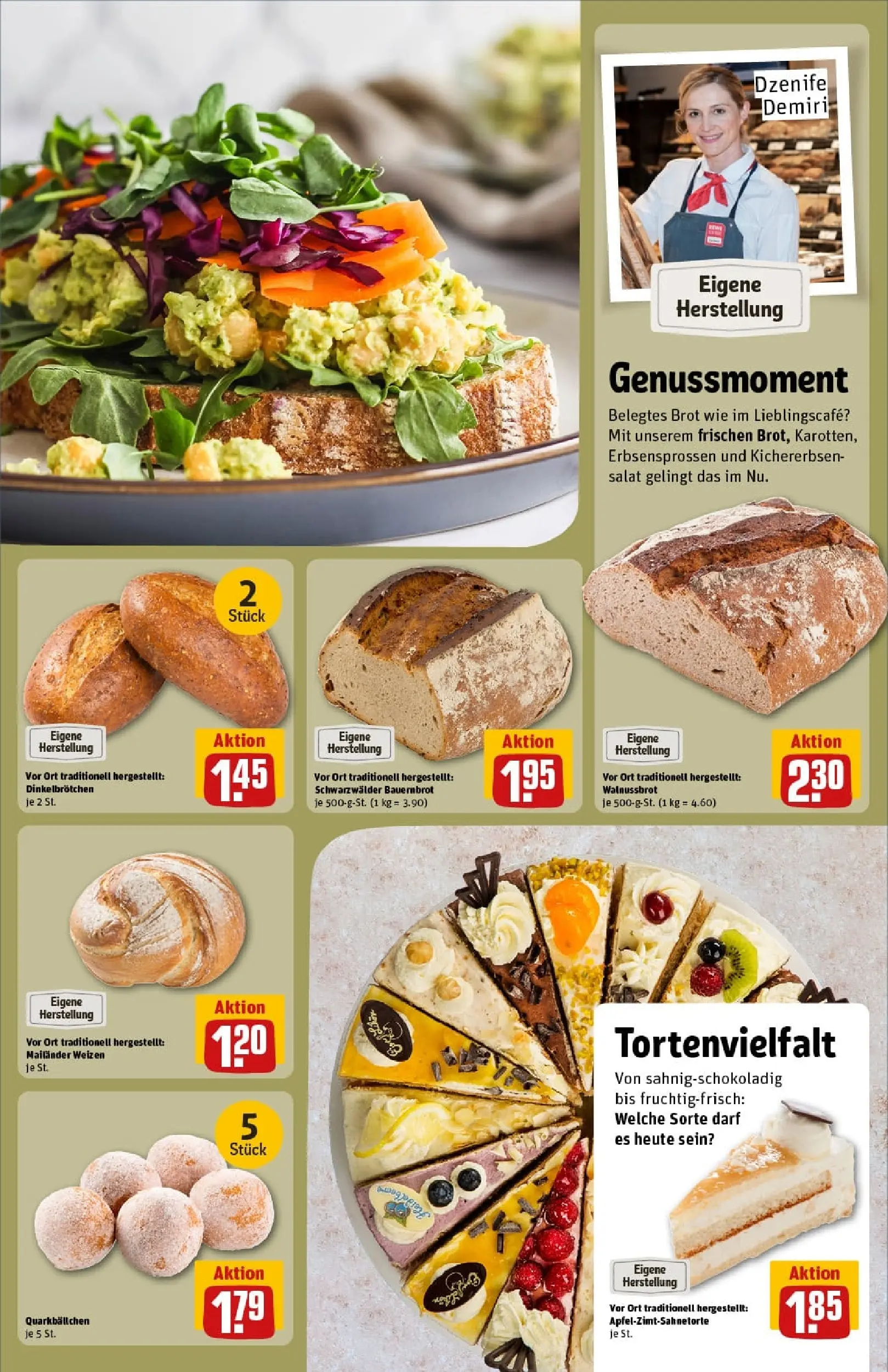 REWE Prospekt ab 19.10.2025 zum Blättern » Angebote | Seite: 16 | Produkte: Brot, Salat