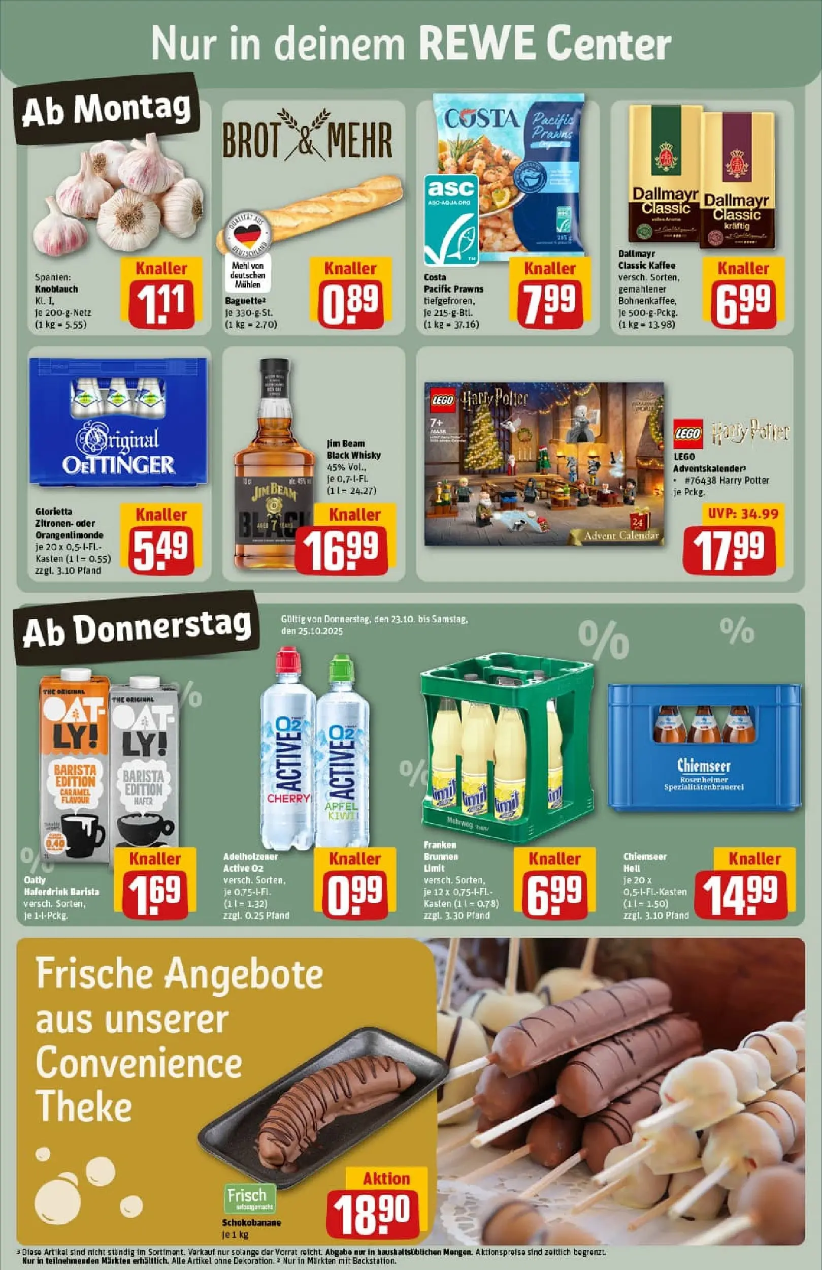 REWE Prospekt ab 19.10.2025 zum Blättern » Angebote | Seite: 5 | Produkte: Whisky, Jim beam, Mehl, Theke