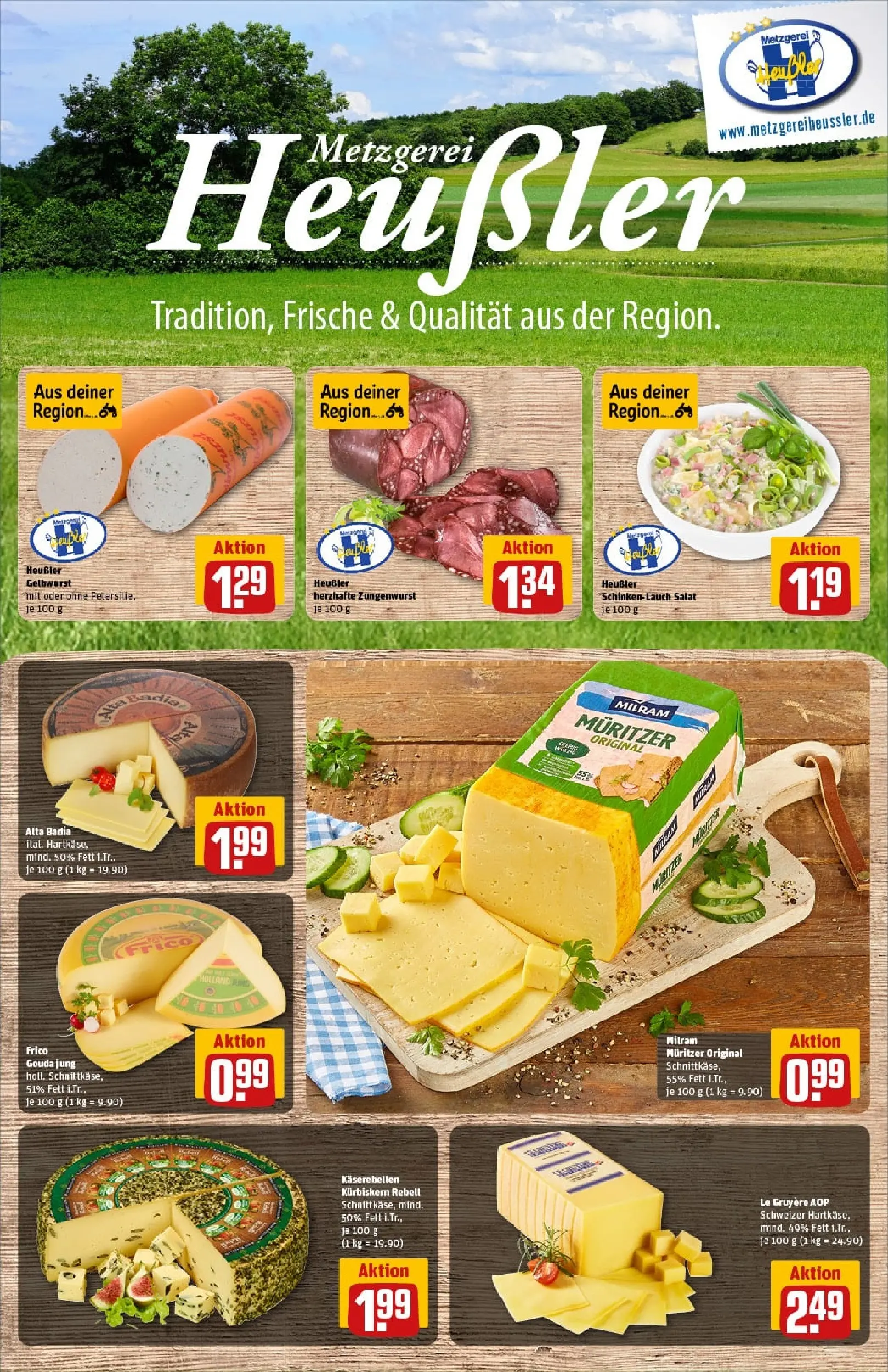 REWE Prospekt ab 19.10.2025 zum Blättern » Angebote | Seite: 12 | Produkte: Gouda, Milram, Salat