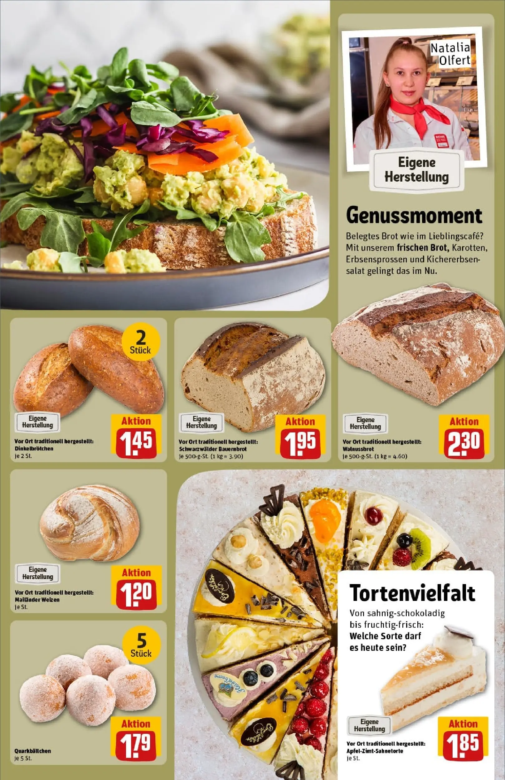 REWE Prospekt ab 19.10.2025 zum Blättern » Angebote | Seite: 14 | Produkte: Brot, Salat