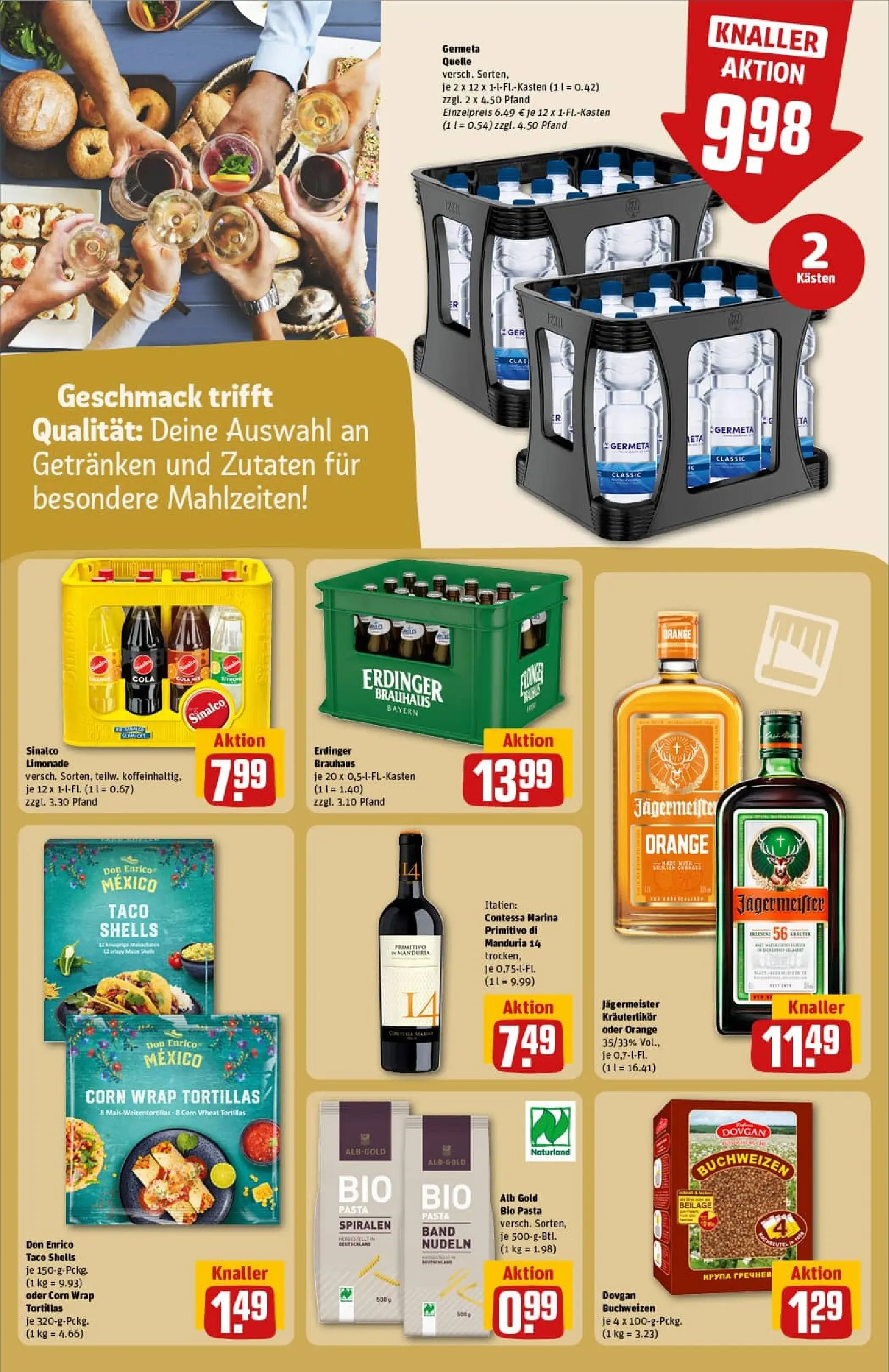 REWE Prospekt ab 19.10.2025 zum Blättern » Angebote | Seite: 21 | Produkte: Sinalco, Erdinger, Cola, Limonade