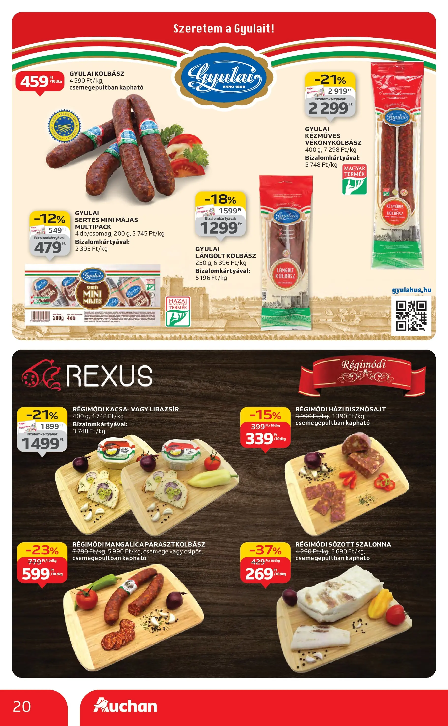 Akciós újság új Auchan - 2025.10.16. -tól/töl ⏳ | Oldal: 20 | Termékek: Kolbász, Libazsír, Gyulai kolbász, Lángolt kolbász Auchan Akciós újság Székesfehérvár - 2025.10.16. -tól/töl > akció, lapozható szórólap 🛍️ | Oldal: 20 | Termékek: Kolbász, Libazsír, Gyulai kolbász, Lángolt kolbász