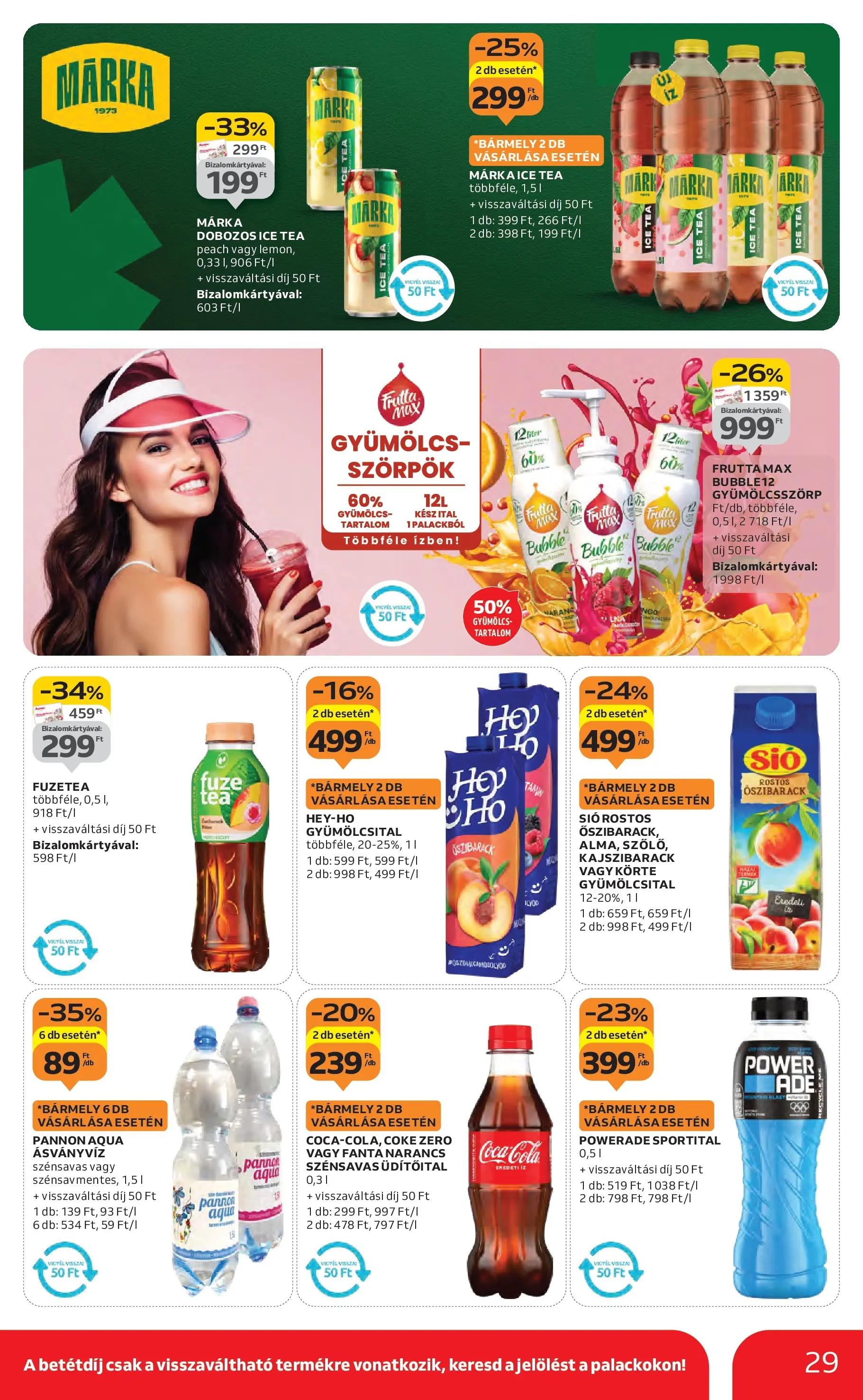 Akciós újság új Auchan - 2025.10.16. -tól/töl ⏳ | Oldal: 29 | Termékek: Gyümölcsital, Fanta, Cola, Tea Auchan Akciós újság Székesfehérvár - 2025.10.16. -tól/töl > akció, lapozható szórólap 🛍️ | Oldal: 29 | Termékek: Gyümölcsital, Fanta, Cola, Tea