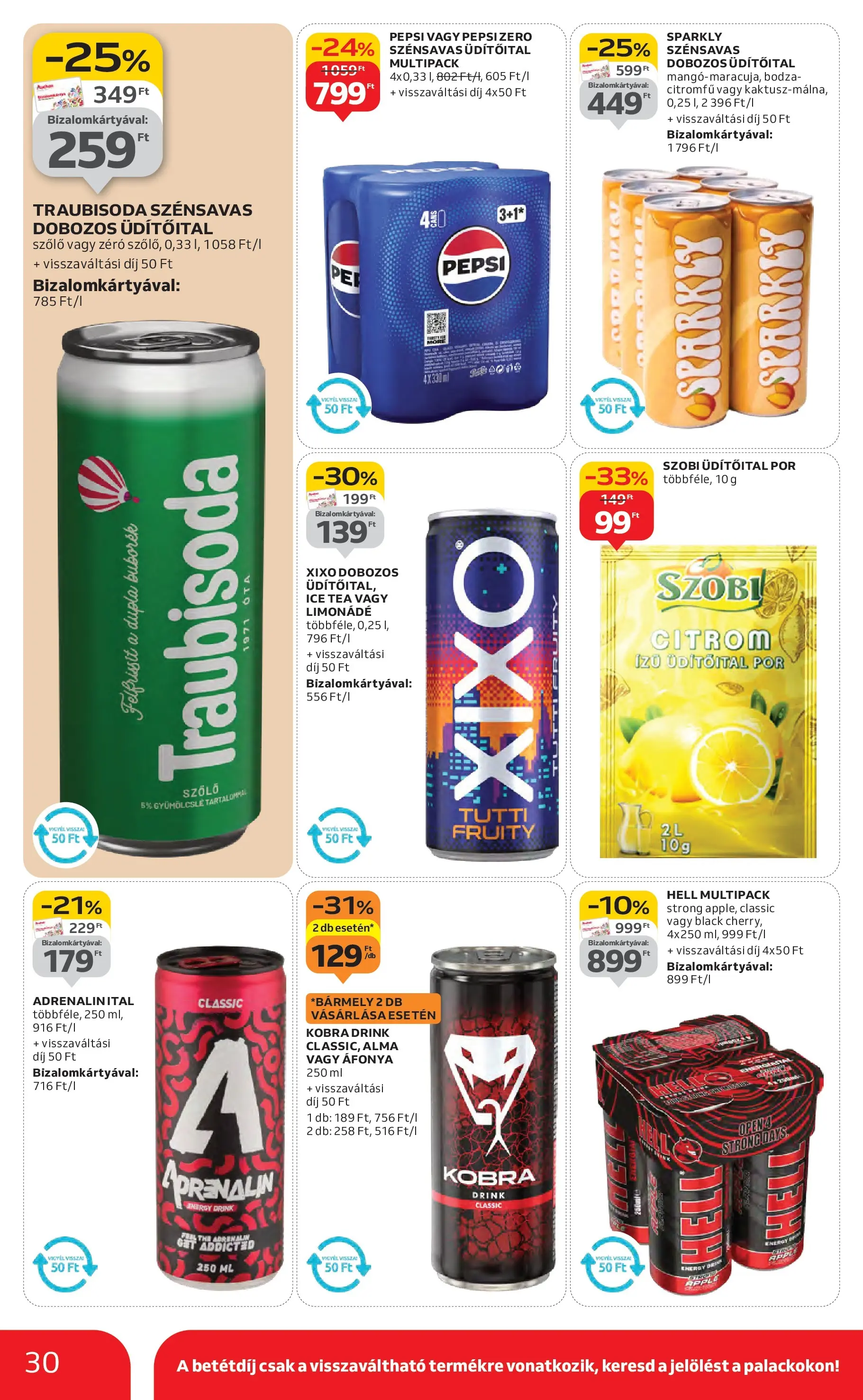 Akciós újság új Auchan - 2025.10.16. -tól/töl ⏳ | Oldal: 30 | Termékek: Áfonya, Limonádé, Tea, Citrom Auchan Akciós újság Székesfehérvár - 2025.10.16. -tól/töl > akció, lapozható szórólap 🛍️ | Oldal: 30 | Termékek: Áfonya, Limonádé, Tea, Citrom