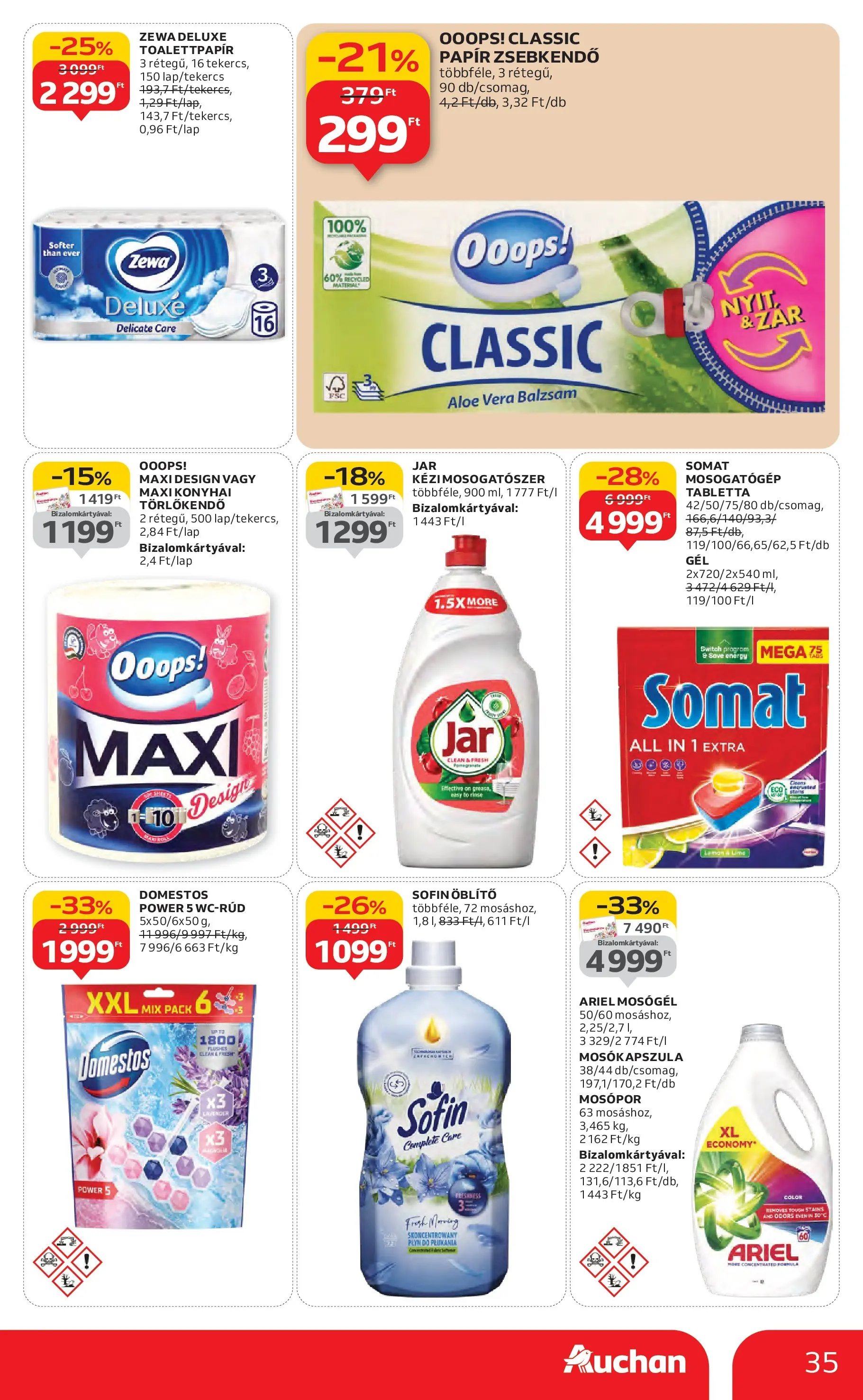 Akciós újság új Auchan - 2025.10.16. -tól/töl ⏳ | Oldal: 35 | Termékek: Mosogatógép, Mosókapszula, Öblítő, Mosópor Auchan Akciós újság Székesfehérvár - 2025.10.16. -tól/töl > akció, lapozható szórólap 🛍️ | Oldal: 35 | Termékek: Mosogatógép, Mosókapszula, Öblítő, Mosópor