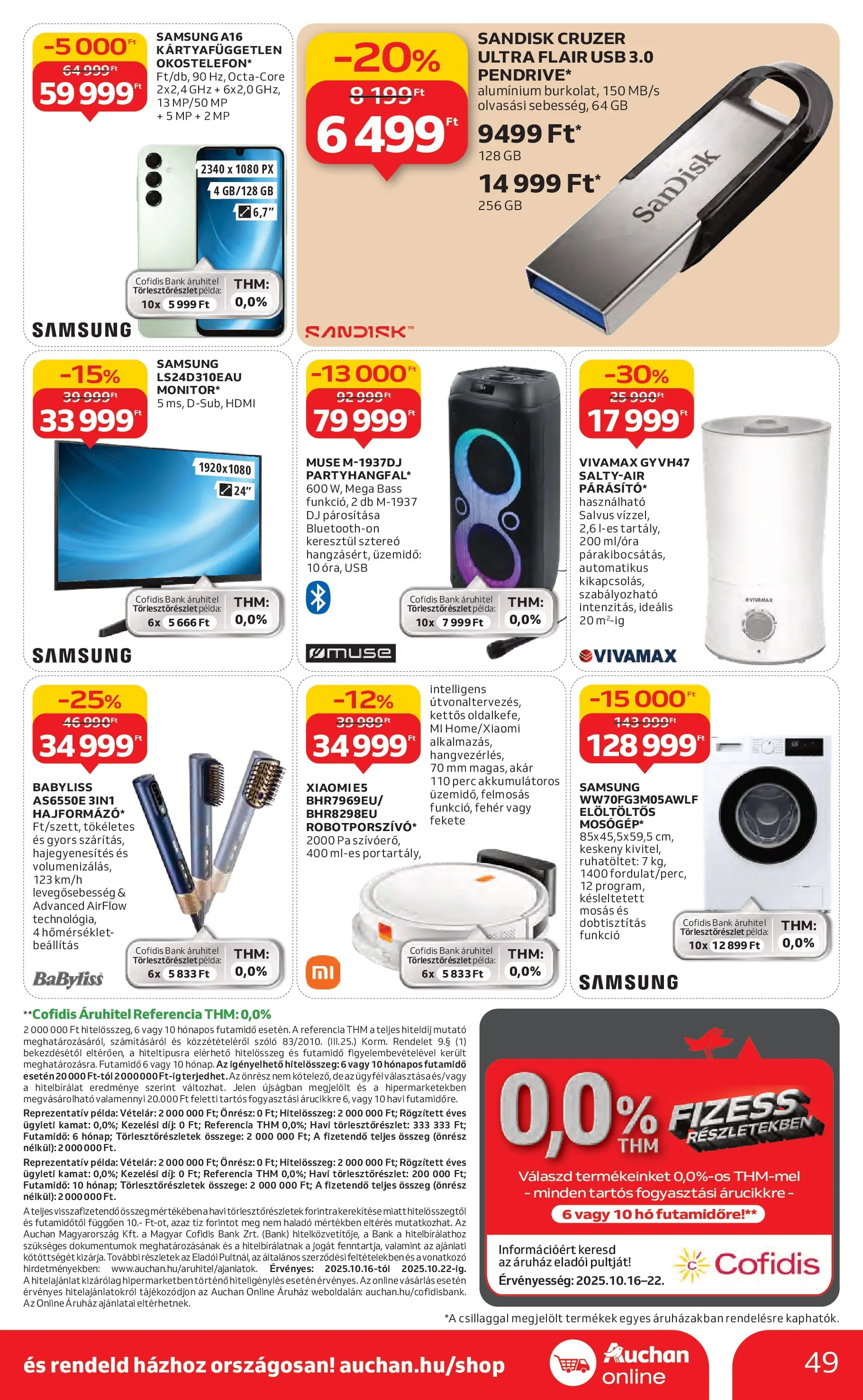 Akciós újság új Auchan - 2025.10.16. -tól/töl ⏳ | Oldal: 49 | Termékek: Szőlő, USB, Samsung Auchan Akciós újság Székesfehérvár - 2025.10.16. -tól/töl > akció, lapozható szórólap 🛍️ | Oldal: 49 | Termékek: Szőlő, USB, Samsung