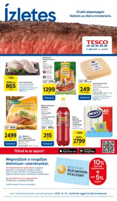 Tesco Hipermarket - Akciós újság  - amely érvényes a következő dátumtól: 16.10.2025