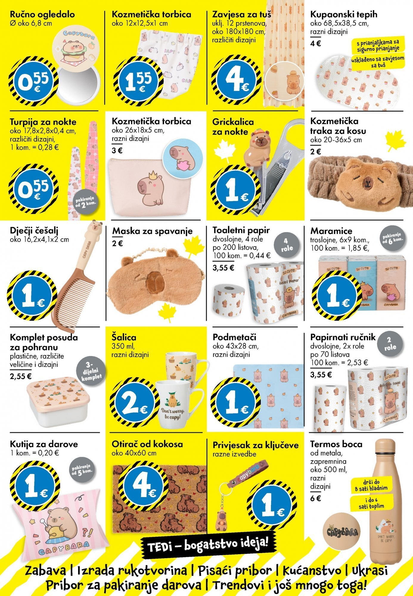 TEDi - TEDi katalog do 25.10.2025 novi od 16.10.2025 na listanje > letak digitalni | Stranica: 7 | Proizvodi: Tuš, Maska, Ručnik, Termos