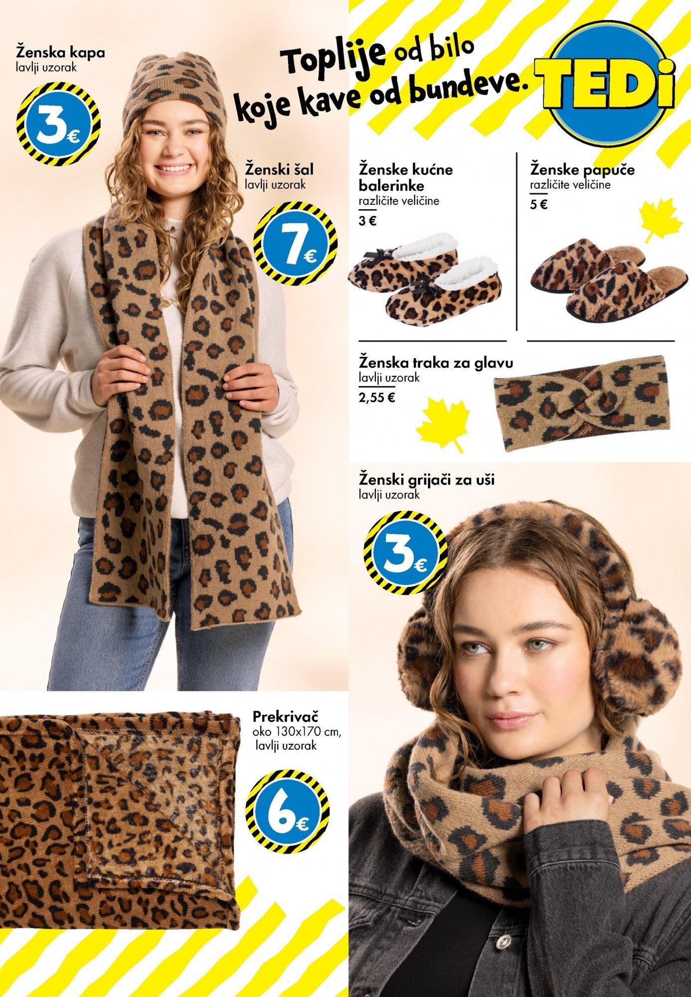 TEDi - TEDi katalog do 25.10.2025 novi od 16.10.2025 na listanje > letak digitalni | Stranica: 20 | Proizvodi: Balerinke, Papuče, Šal, Kapa