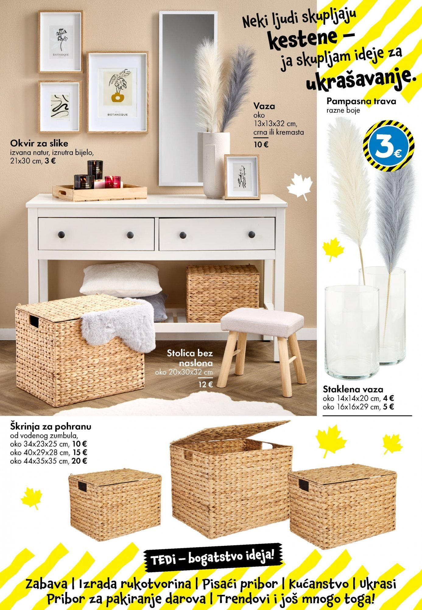 TEDi - TEDi katalog do 25.10.2025 novi od 16.10.2025 na listanje > letak digitalni | Stranica: 24 | Proizvodi: Stolica, Vaza, Okvir za slike
