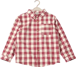 ALANA Hemd aus Flanell mit Karo-Muster, rot, Gr. 116