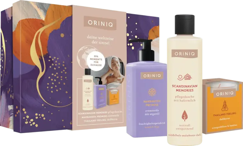 ORINIQ Geschenkset Weltreise der Sinne 3tlg