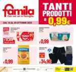 Famila Tanti prodotti a 0.99€ - al 29.10.2025