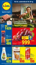 Lidl újság érvényessége 2025.10.22-ig
