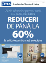 JYSK Catalog JYSK până în data de 25.10.2025 - până la 25-10-25