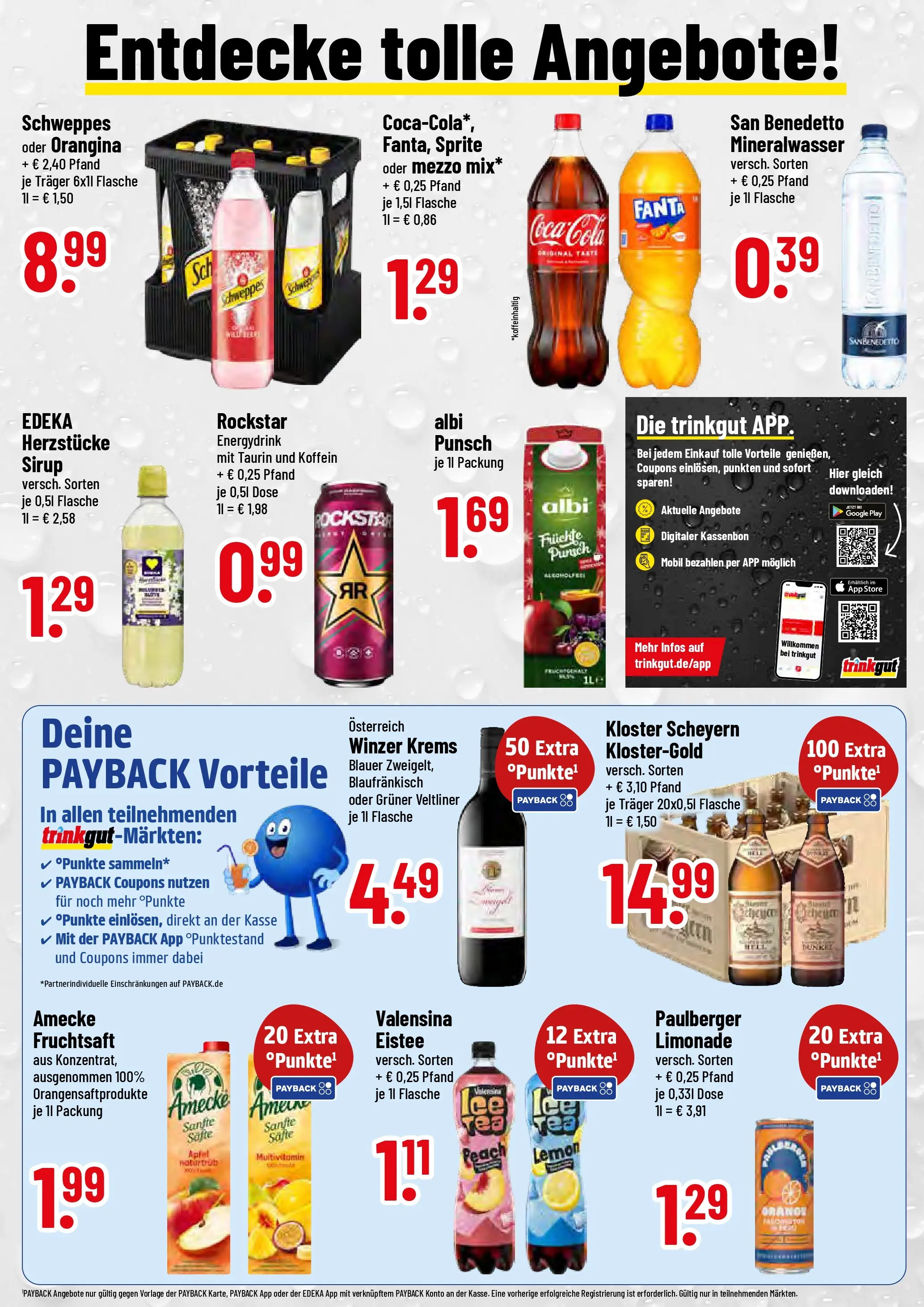 Trinkgut - trinkgut: Wochenangebote (ab 19.10.2025) » Angebote online | Seite: 2 | Produkte: Coca cola, Limonade, Schweppes, Mineralwasser