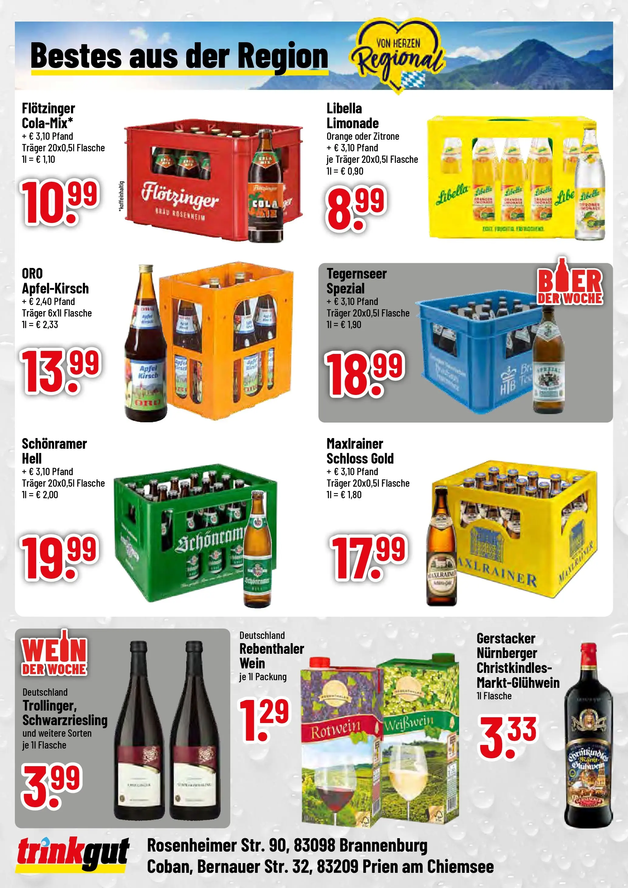 Trinkgut - trinkgut: Wochenangebote (ab 19.10.2025) » Angebote online | Seite: 4 | Produkte: Cola, Weißwein, Äpfel, Wein