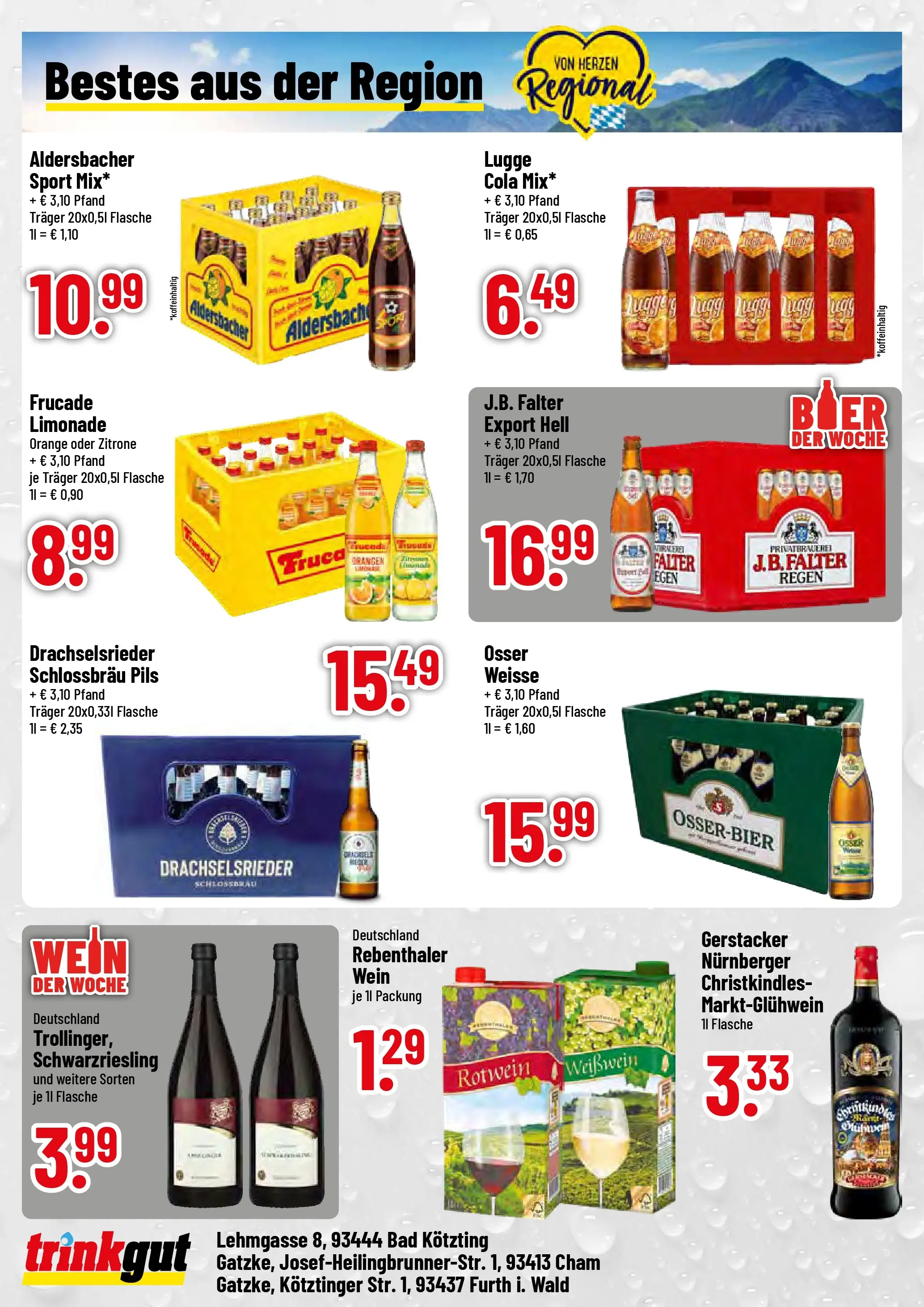 Trinkgut - trinkgut: Wochenangebote (ab 19.10.2025) » Angebote online | Seite: 4 | Produkte: Cola, Rotwein, Pils, Limonade