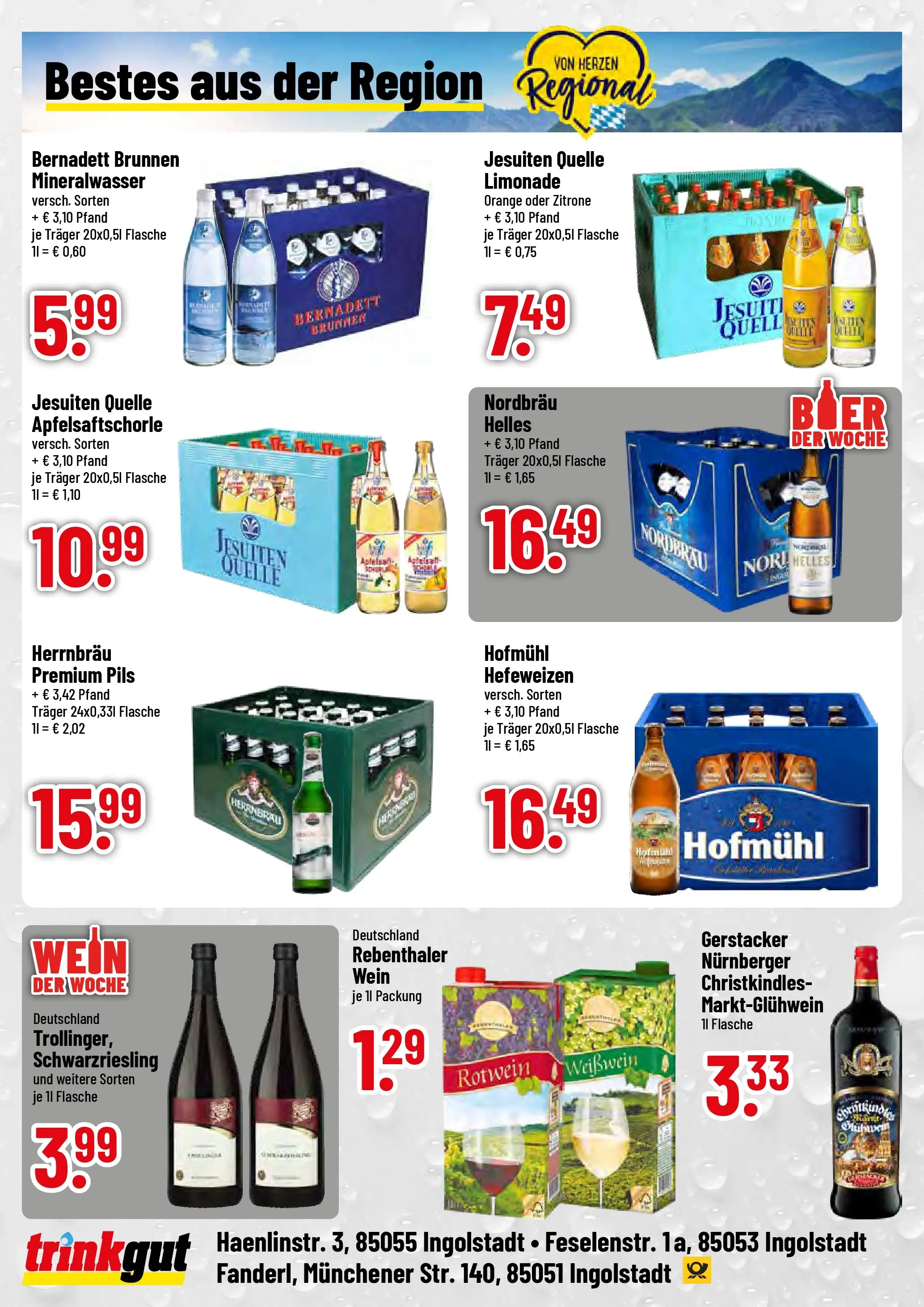 Trinkgut - trinkgut: Wochenangebote (ab 19.10.2025) » Angebote online | Seite: 4 | Produkte: Weißwein, Limonade, Zitrone, Wein
