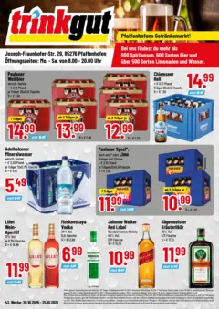 Trinkgut - trinkgut: Wochenangebote ab 19.10.2025 gültig