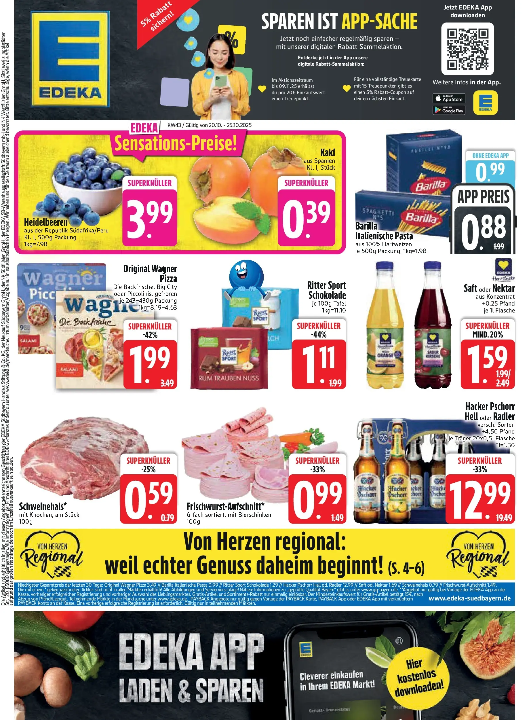 Edeka prospekt Altmannstein	 (ab 19.10.2025) » Angebote Online | Seite: 1