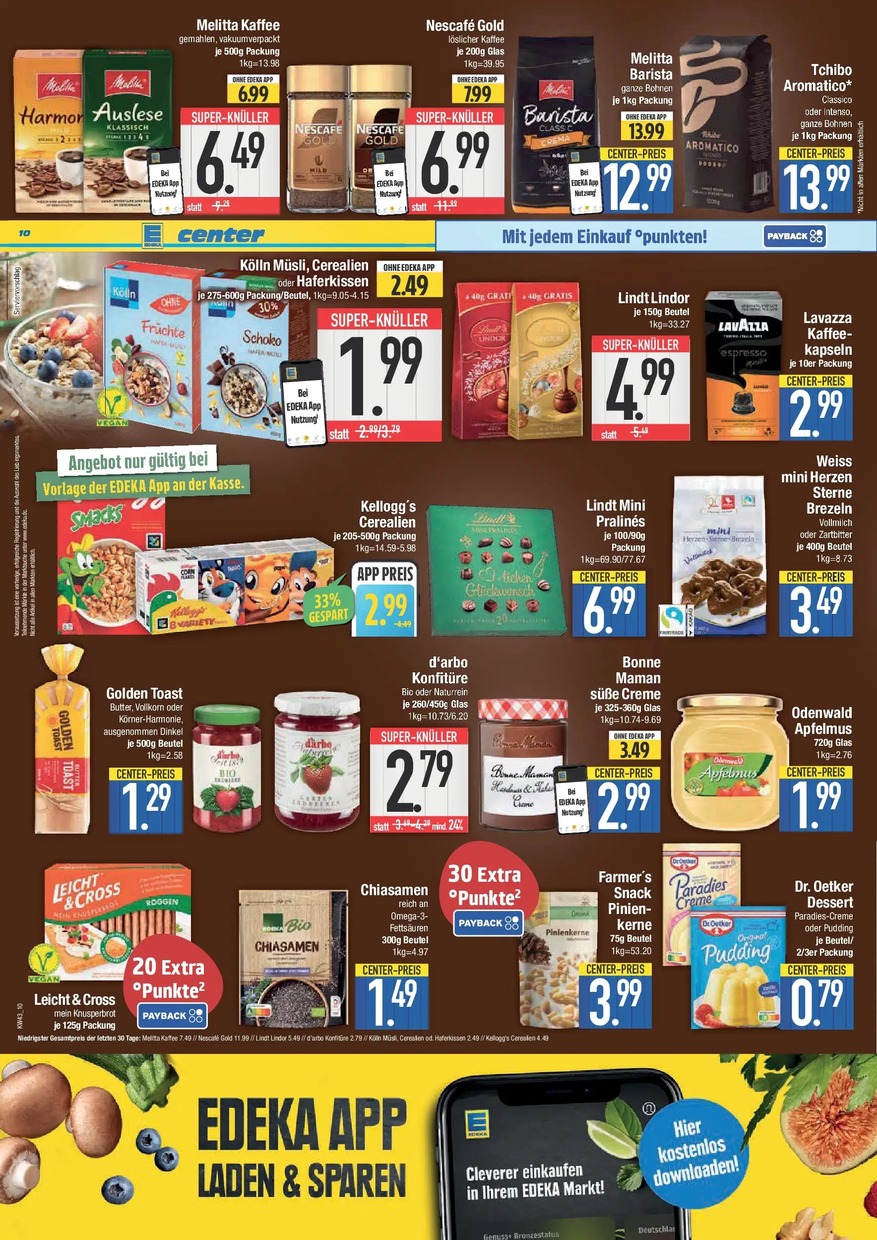 Edeka prospekt Piding	 (ab 19.10.2025) » Angebote Online | Seite: 10 | Produkte: Melitta, Melitta kaffee, Kolln, Apple