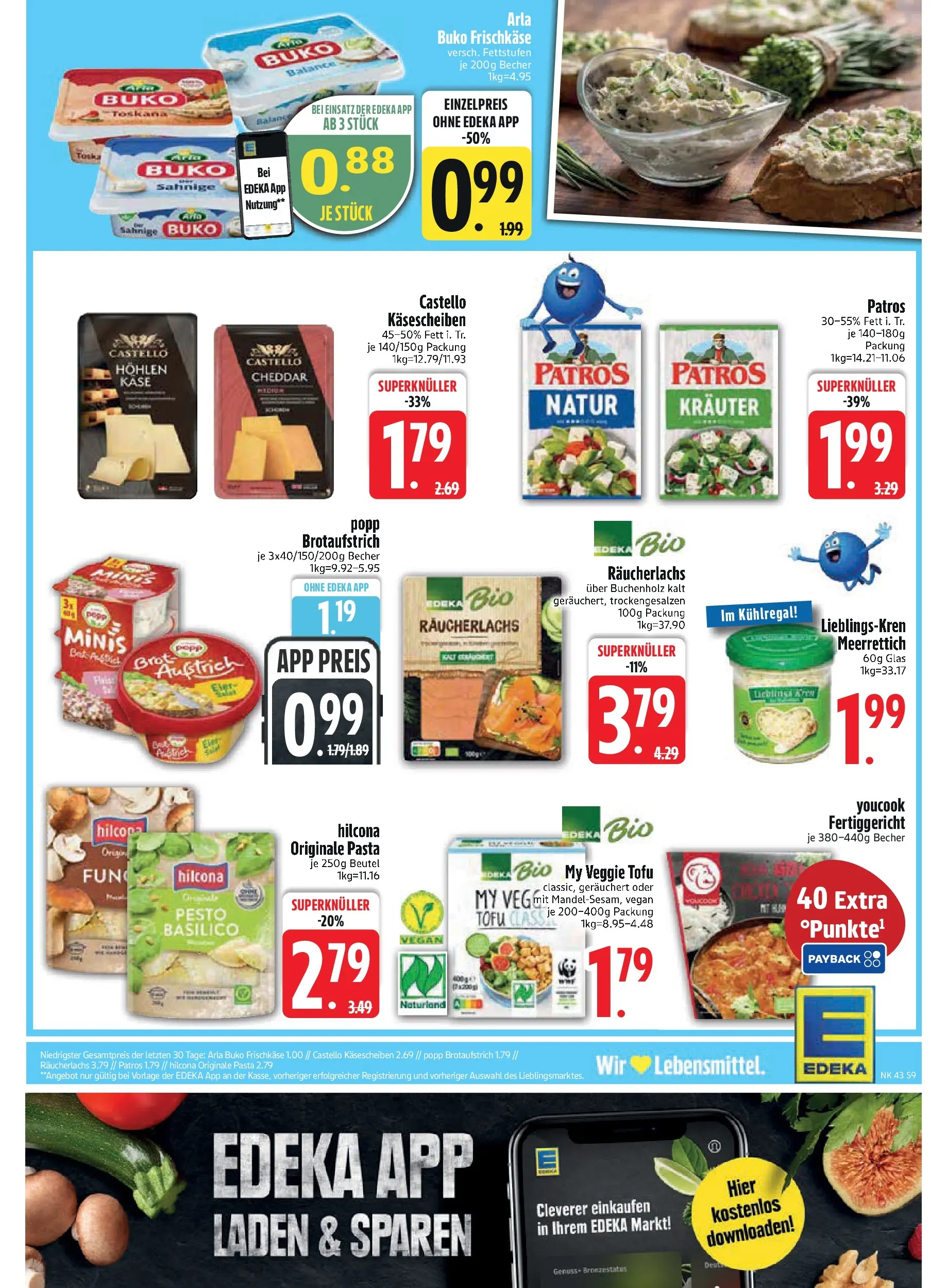 Edeka prospekt Asbach-Bäumenheim	 (ab 19.10.2025) » Angebote Online | Seite: 9 | Produkte: Youcook, Räucherlachs, Brot, Frischkase
