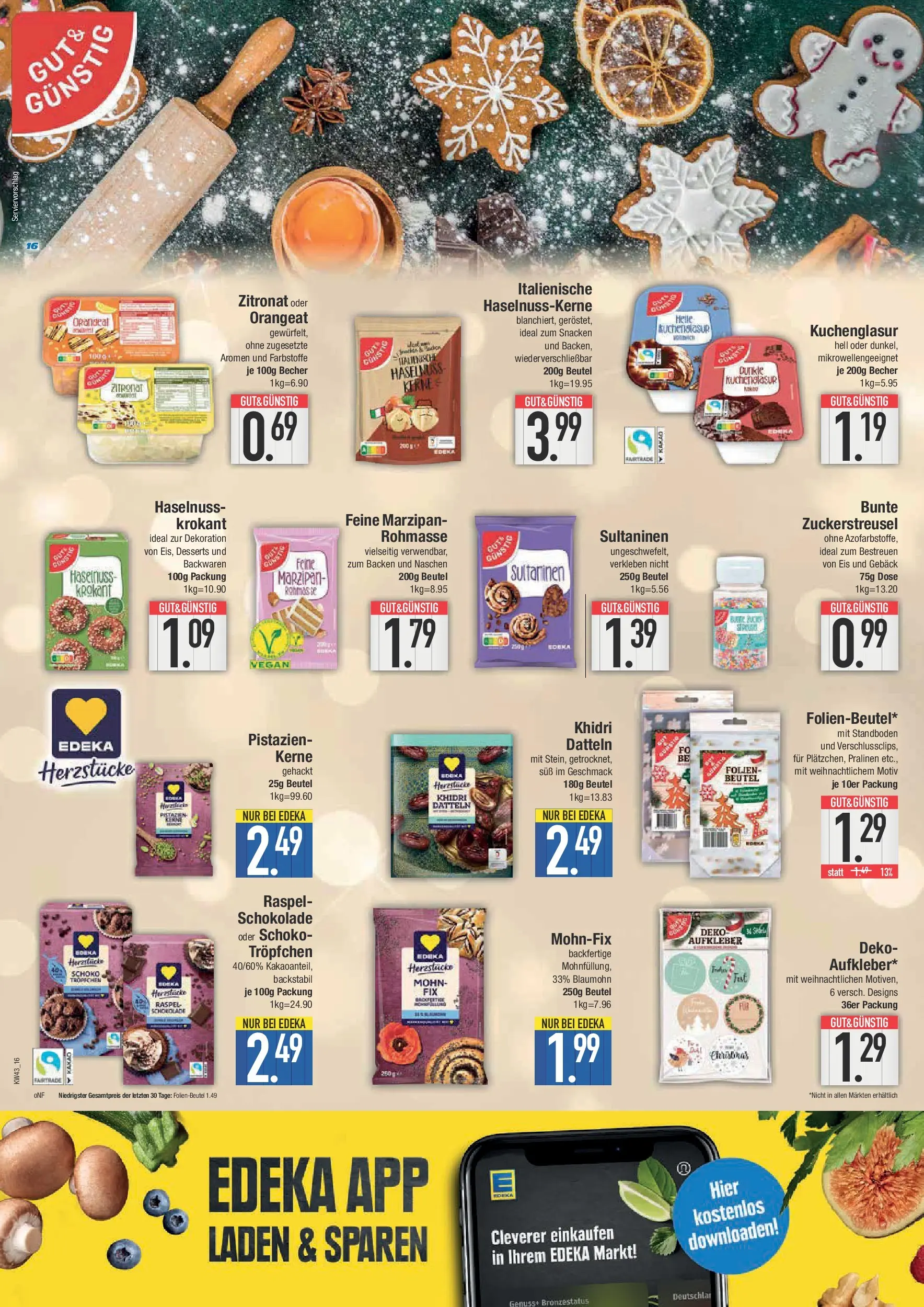 Edeka prospekt Piding	 (ab 19.10.2025) » Angebote Online | Seite: 16 | Produkte: Schokolade, Pistazien, Eis