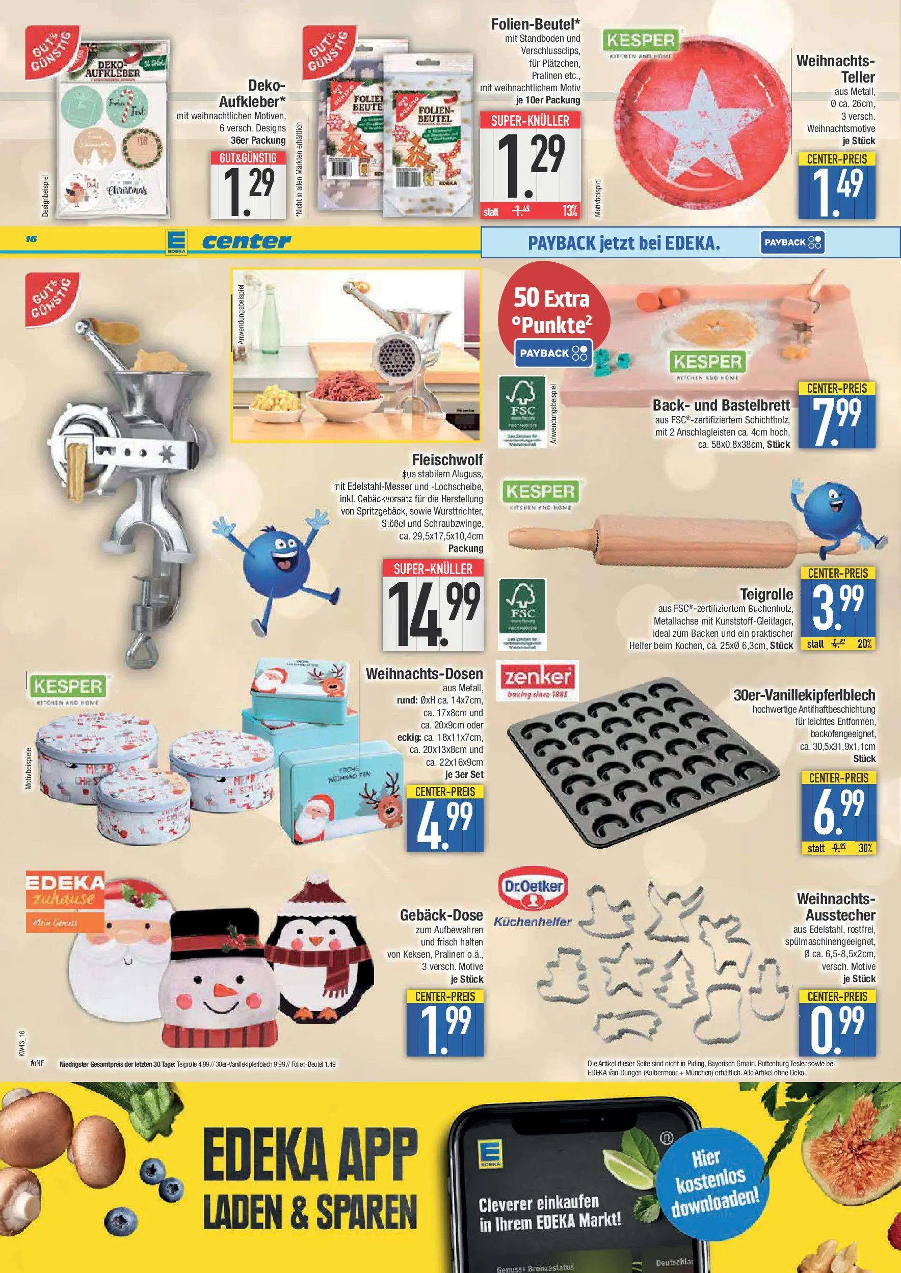 Edeka prospekt Hengersberg	 (ab 19.10.2025) » Angebote Online | Seite: 16 | Produkte: Cutter