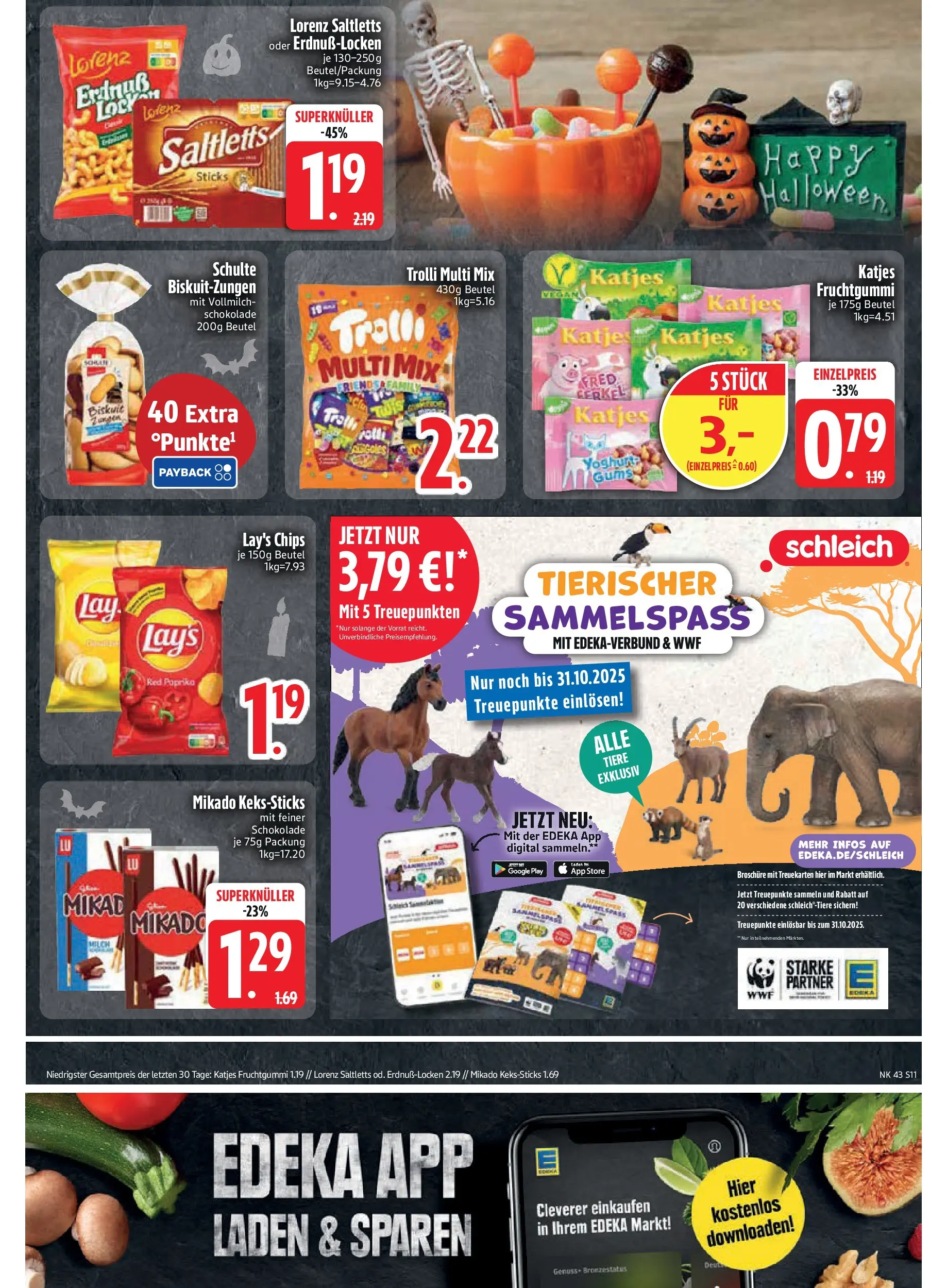 Edeka prospekt Asbach-Bäumenheim	 (ab 19.10.2025) » Angebote Online | Seite: 11 | Produkte: Schokolade, Katjes, Paprika, Chips