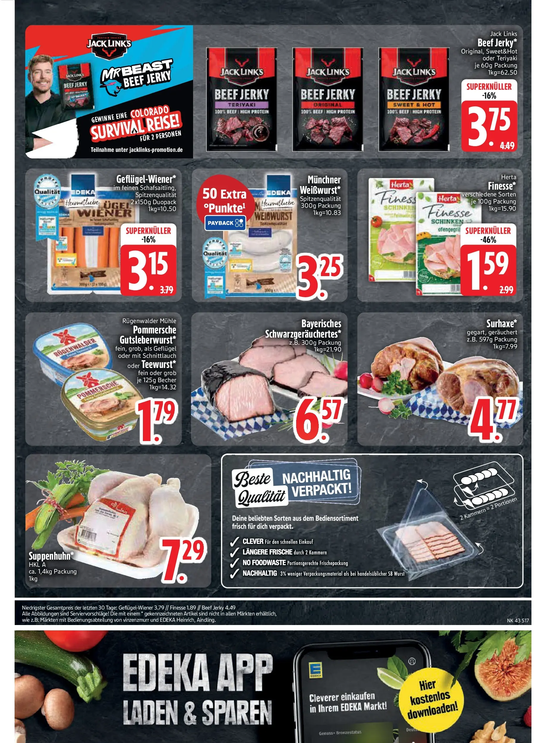 Edeka prospekt Asbach-Bäumenheim	 (ab 19.10.2025) » Angebote Online | Seite: 17 | Produkte: Mühle, Wurst, Schinken