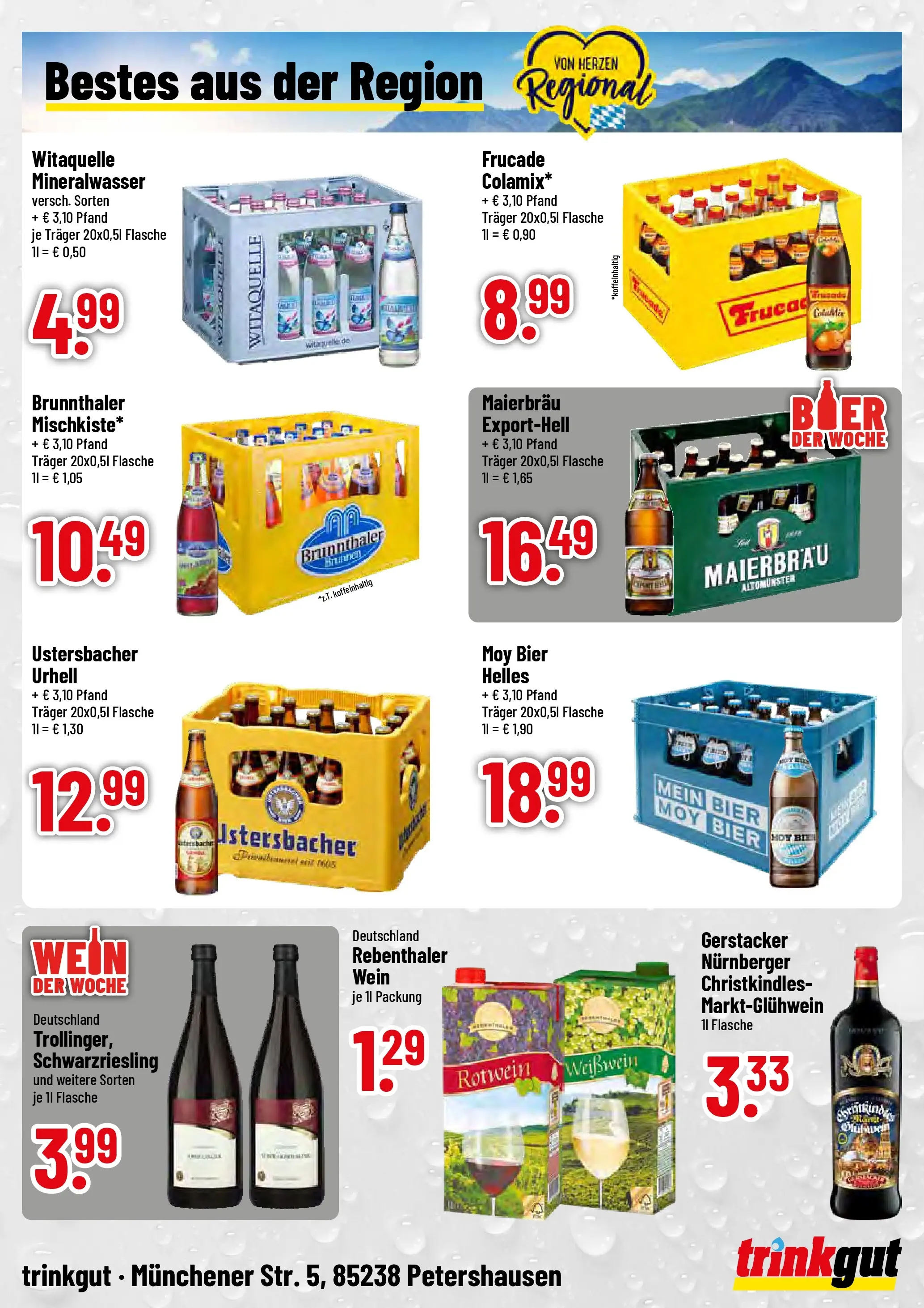 Trinkgut - trinkgut: Wochenangebote (ab 19.10.2025) » Angebote online | Seite: 4 | Produkte: Bier, Weißwein, Mineralwasser, Wein
