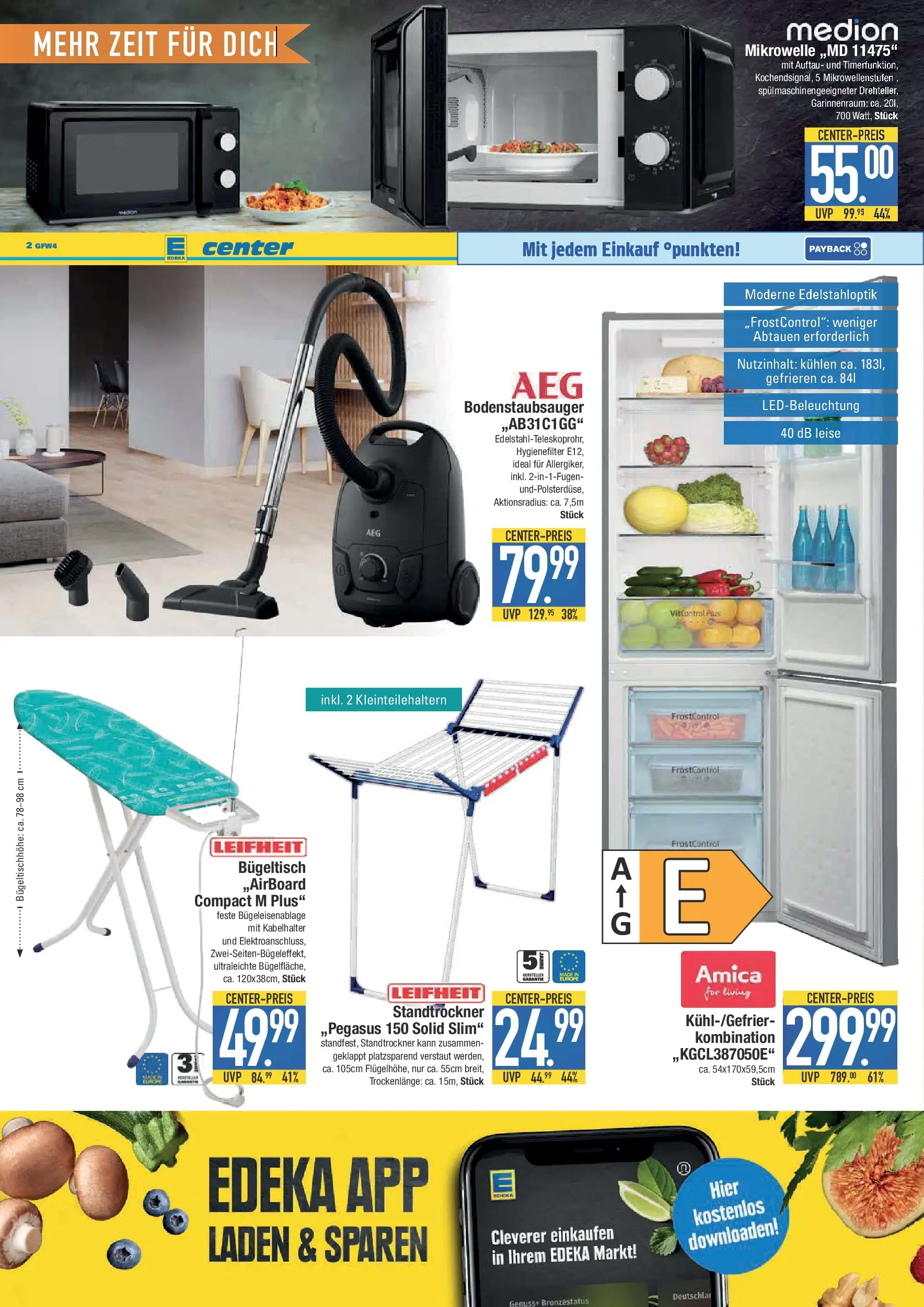 Edeka prospekt Schwabmünchen	 (ab 19.10.2025) » Angebote Online | Seite: 18 | Produkte: AEG, Mikrowelle
