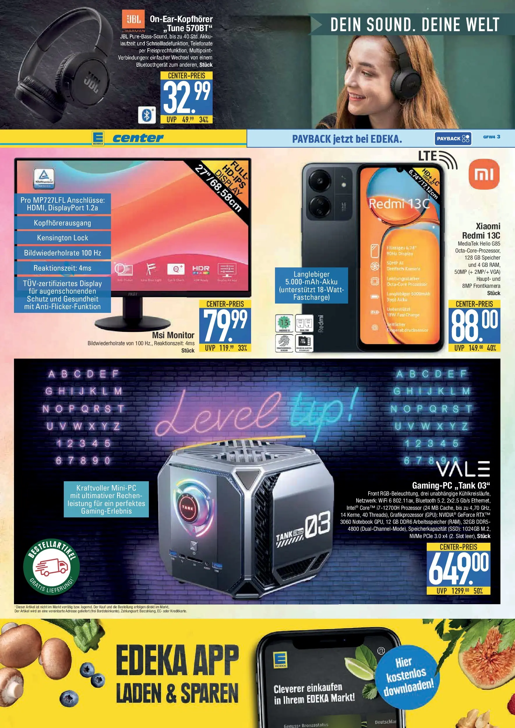 Edeka prospekt Schwabmünchen	 (ab 19.10.2025) » Angebote Online | Seite: 19 | Produkte: Xiaomi, Smartphone, Monitor, Computer