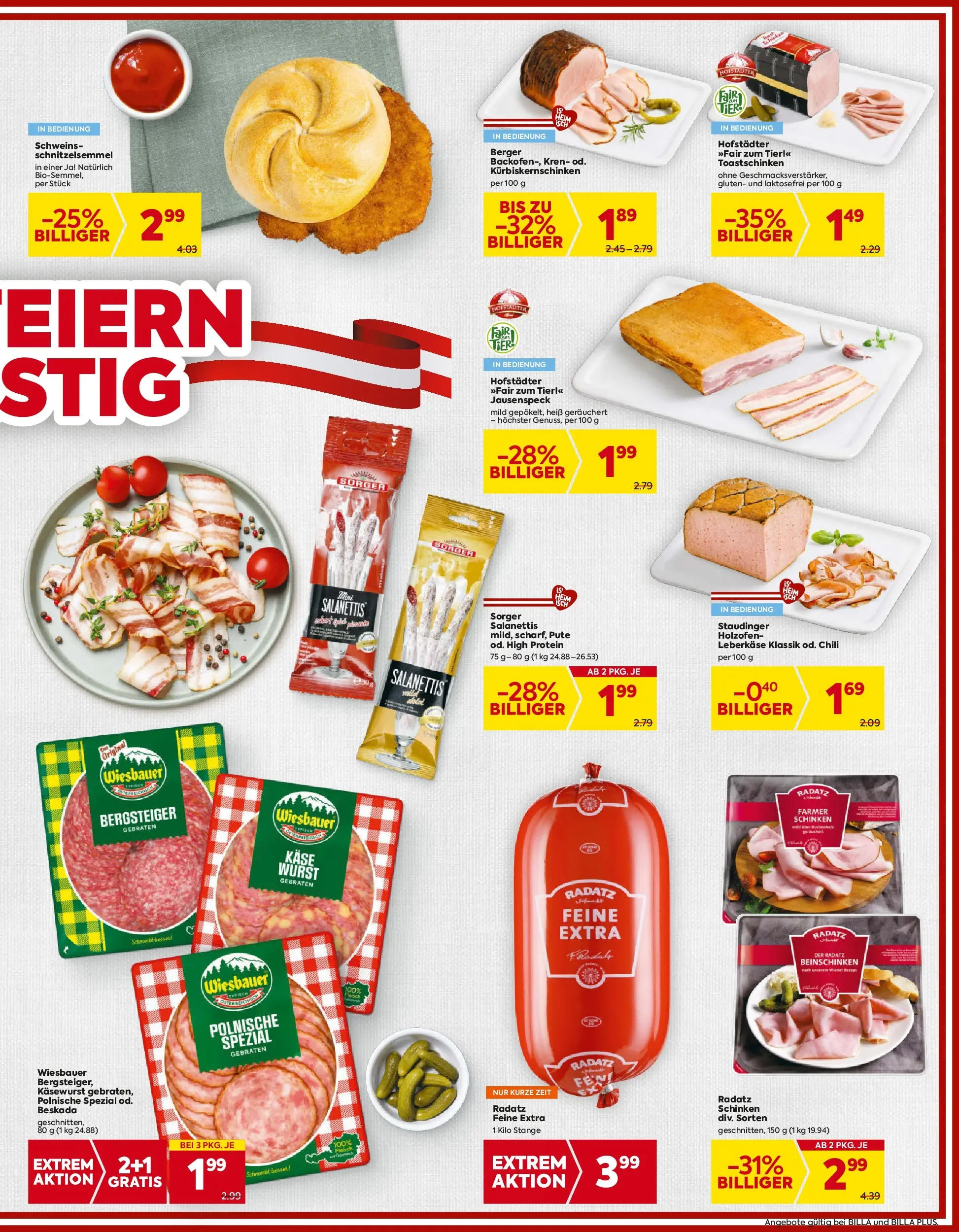 Billa - BILLA: Flugblatt gültig bei BILLA & BILLA PLUS ab 22.10.2025 - Angebote, Prospekt | Seite: 5 | Produkte: Wurst, Chili, Käse, Schinken