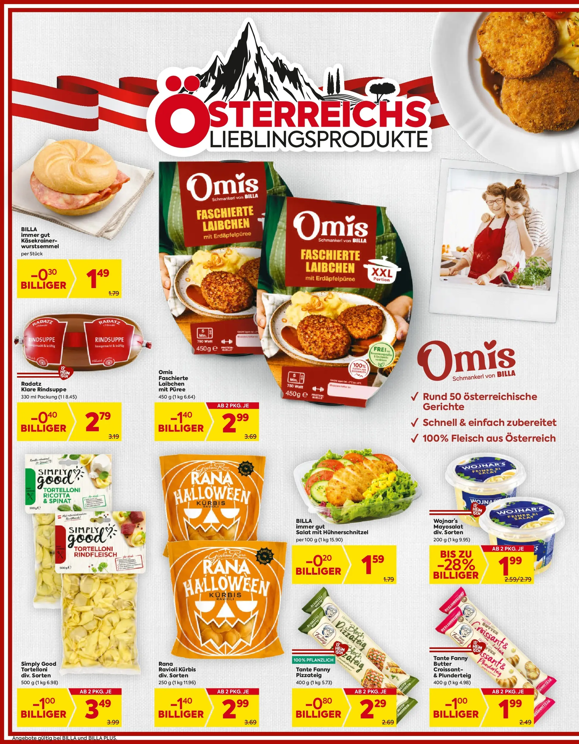 Billa - BILLA: Flugblatt gültig bei BILLA & BILLA PLUS ab 22.10.2025 - Angebote, Prospekt | Seite: 10 | Produkte: Salat, Kürbis, Butter, Rindfleisch