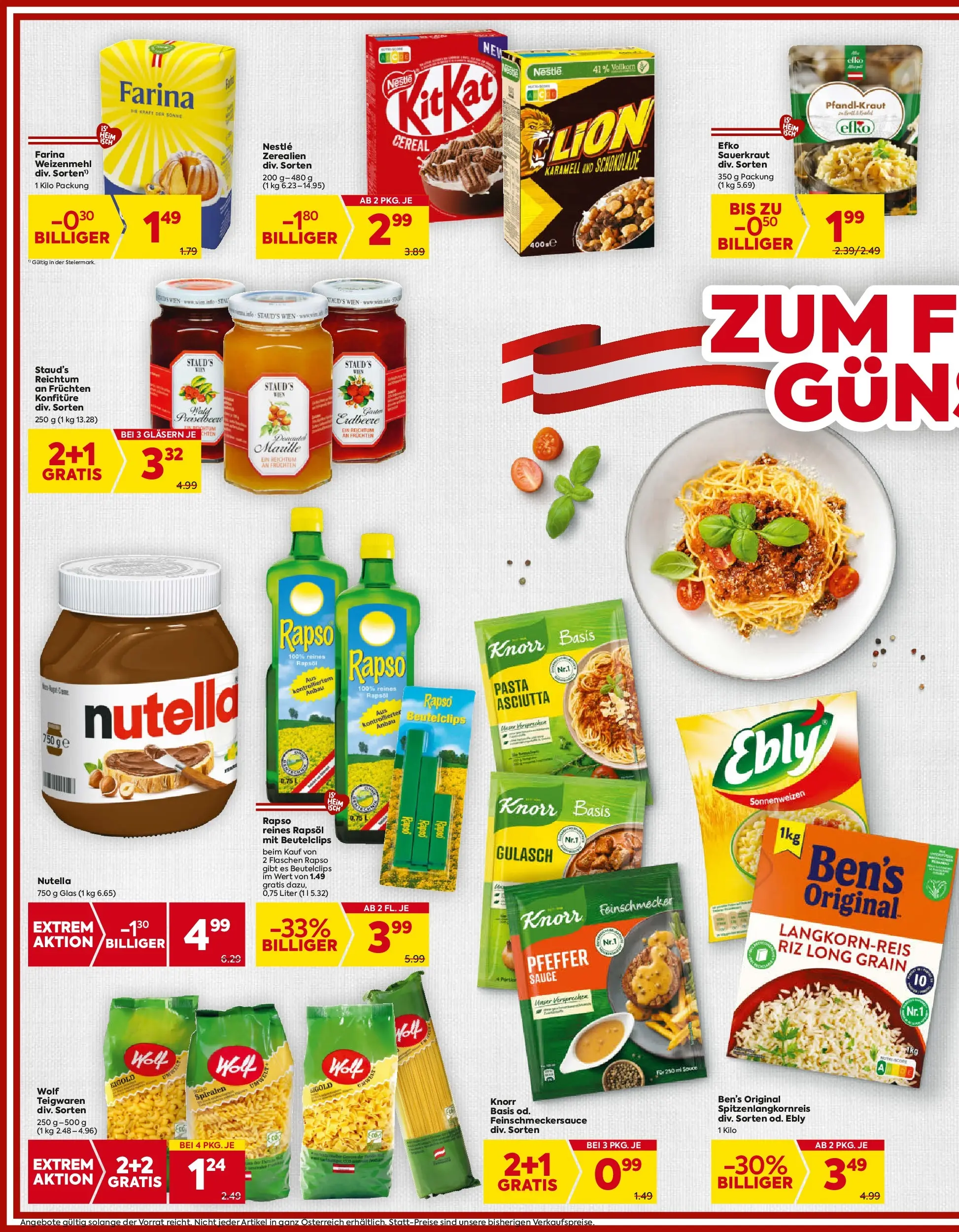 Billa - BILLA: Flugblatt gültig bei BILLA & BILLA PLUS ab 22.10.2025 - Angebote, Prospekt | Seite: 12 | Produkte: Pasta, Pfeffer, Schokolade