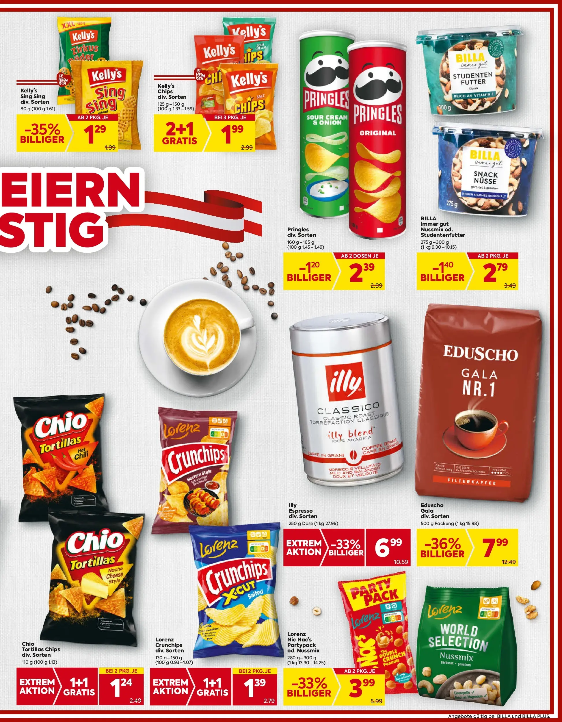 Billa - BILLA: Flugblatt gültig bei BILLA & BILLA PLUS ab 22.10.2025 - Angebote, Prospekt | Seite: 13 | Produkte: Chips, Nüsse, Chili