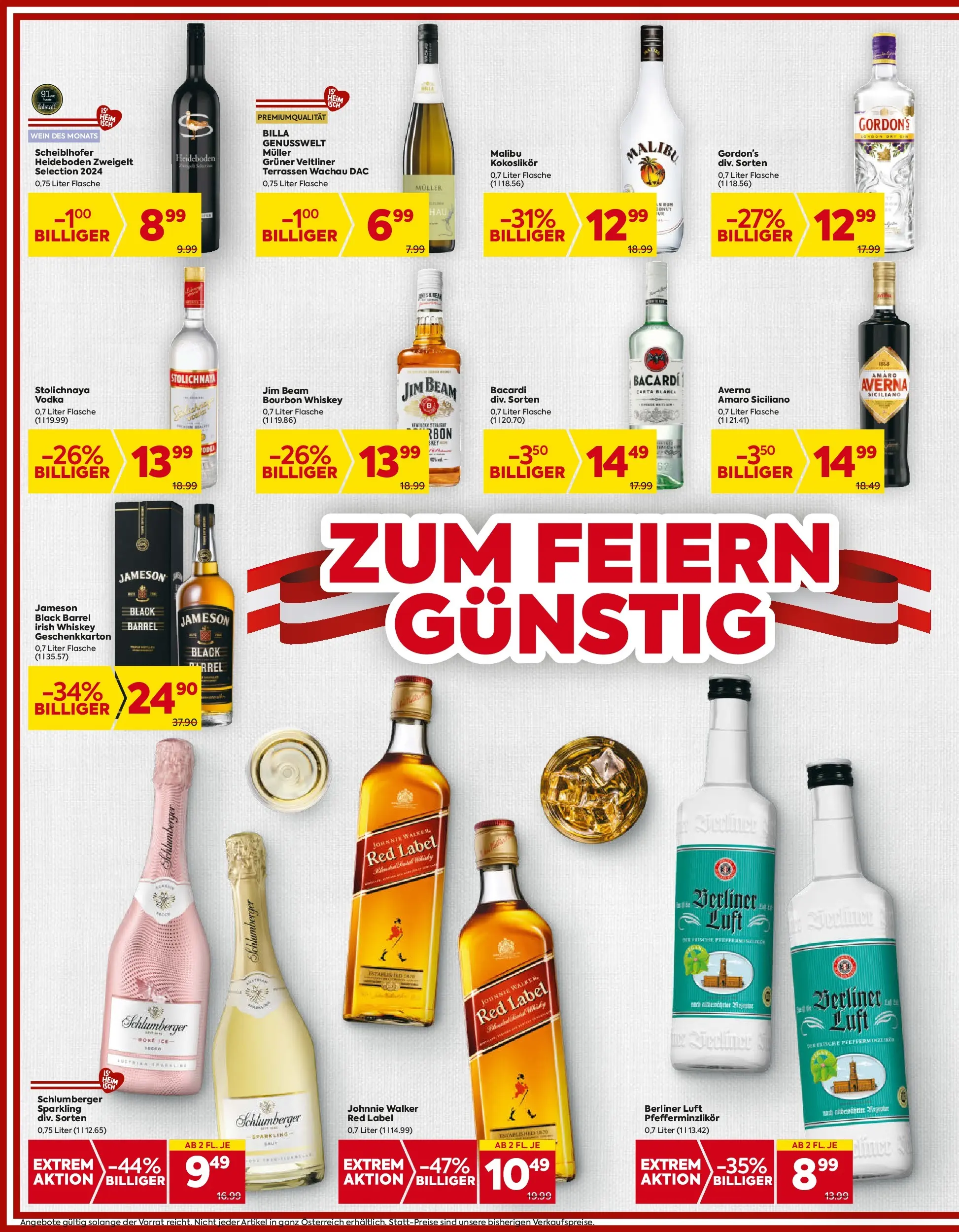 Billa - BILLA: Flugblatt gültig bei BILLA & BILLA PLUS ab 22.10.2025 - Angebote, Prospekt | Seite: 16 | Produkte: Whiskey, Wein, Bourbon
