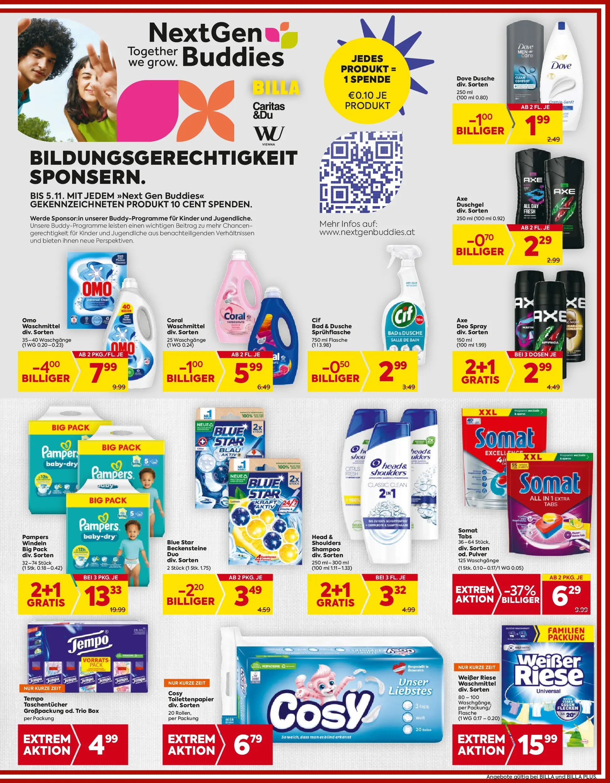 Billa - BILLA: Flugblatt gültig bei BILLA & BILLA PLUS ab 22.10.2025 - Angebote, Prospekt | Seite: 17 | Produkte: Bad, Dusche, Shampoo, Waschmittel