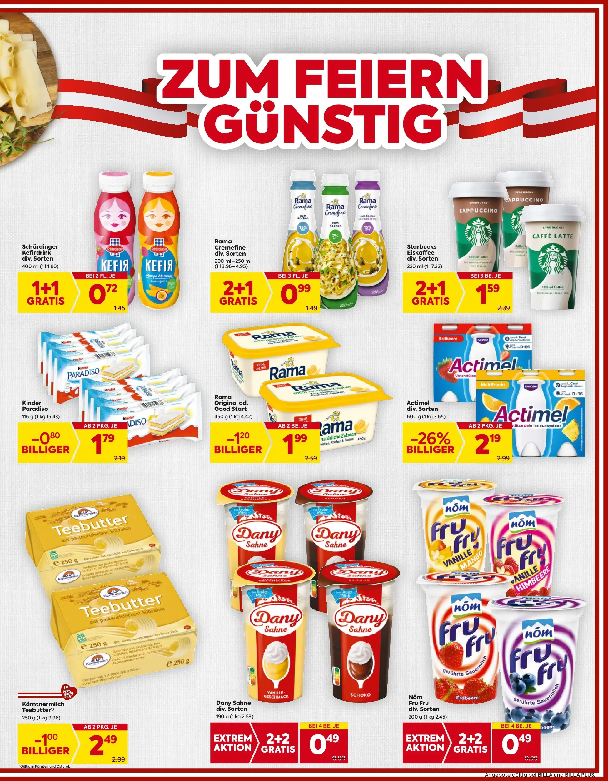 Billa Flugblatt - Maria Rain, Patergassen, Villach ab 23.10.2025 - Angebote, Prospekt | Seite: 7 | Produkte: Sahne, Mango, Himbeere